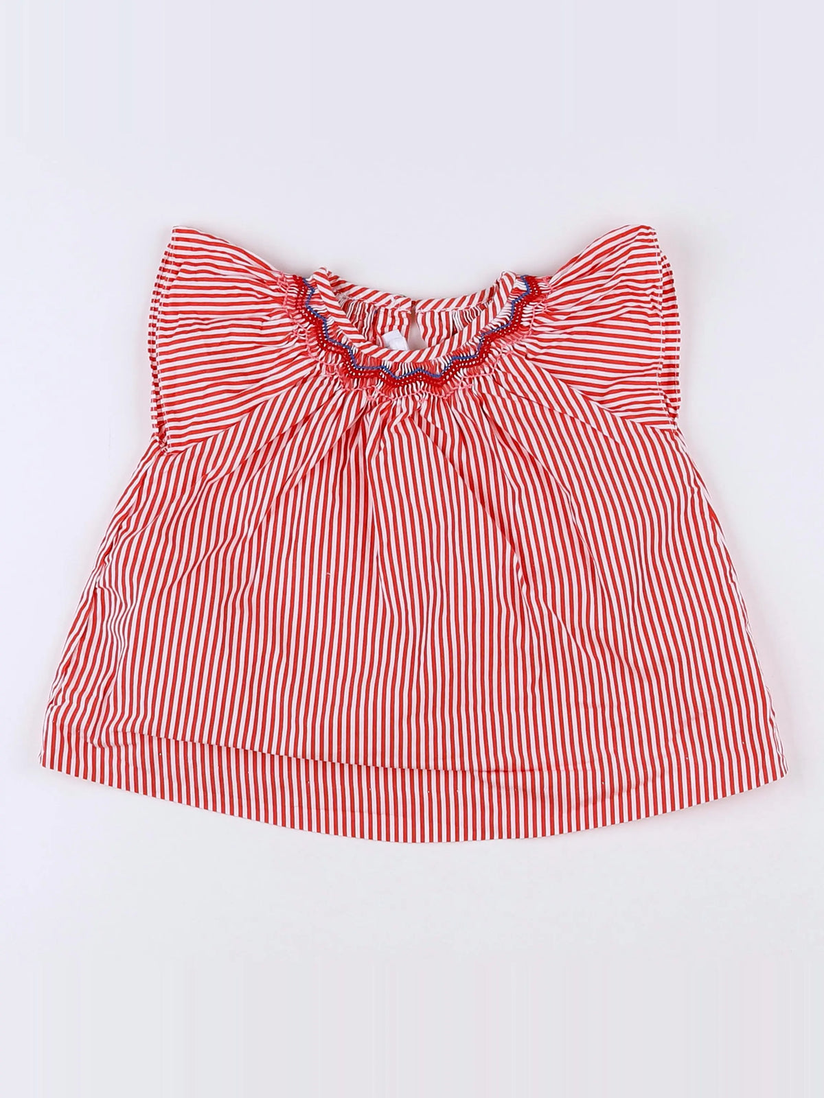 Jacadi - blouse rouge - 12 mois