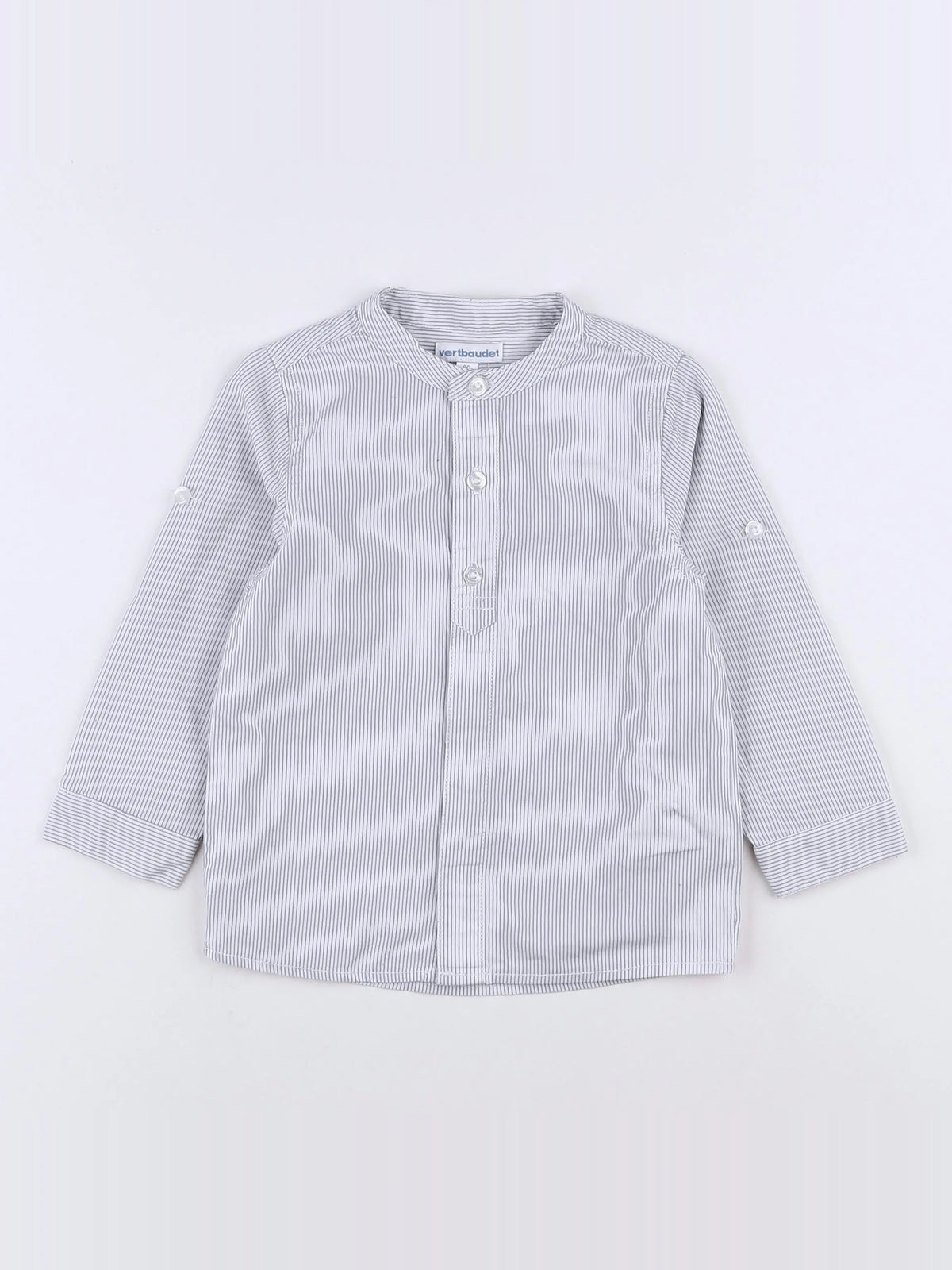 Vertbaudet - chemise gris - 2 ans