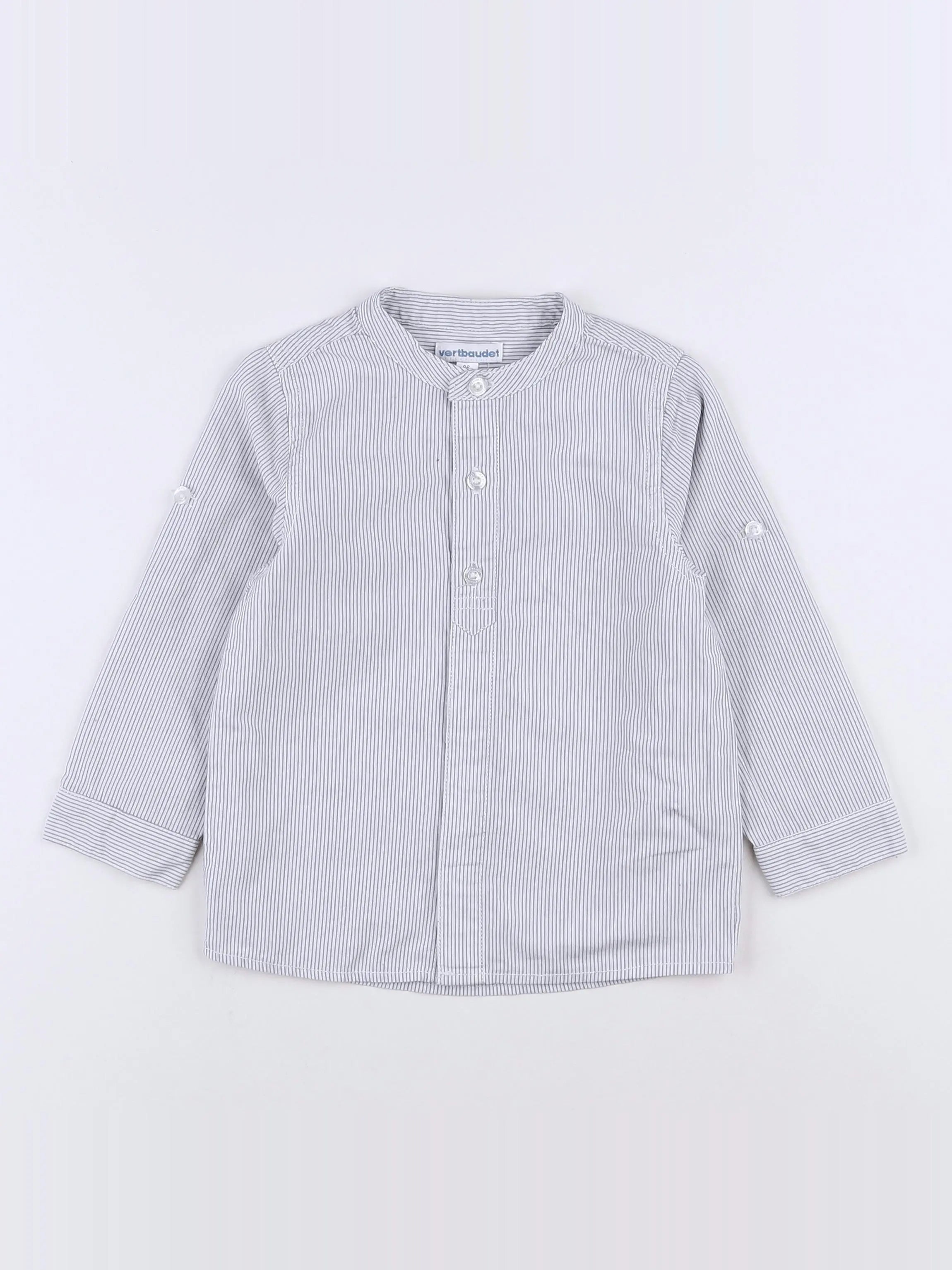 Vertbaudet - chemise gris - 2 ans