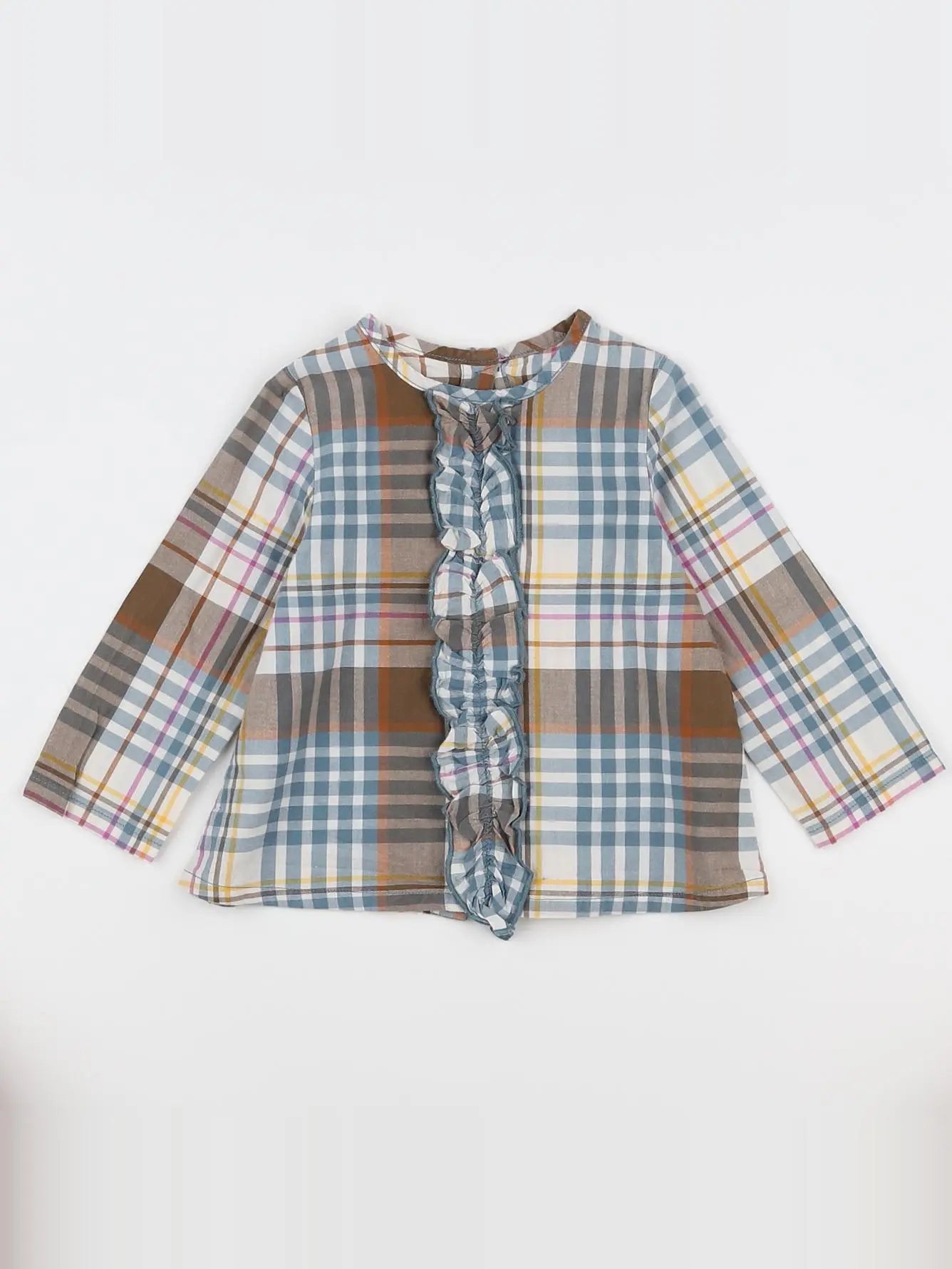 Petit Bateau - blouse multicolore - 12 mois