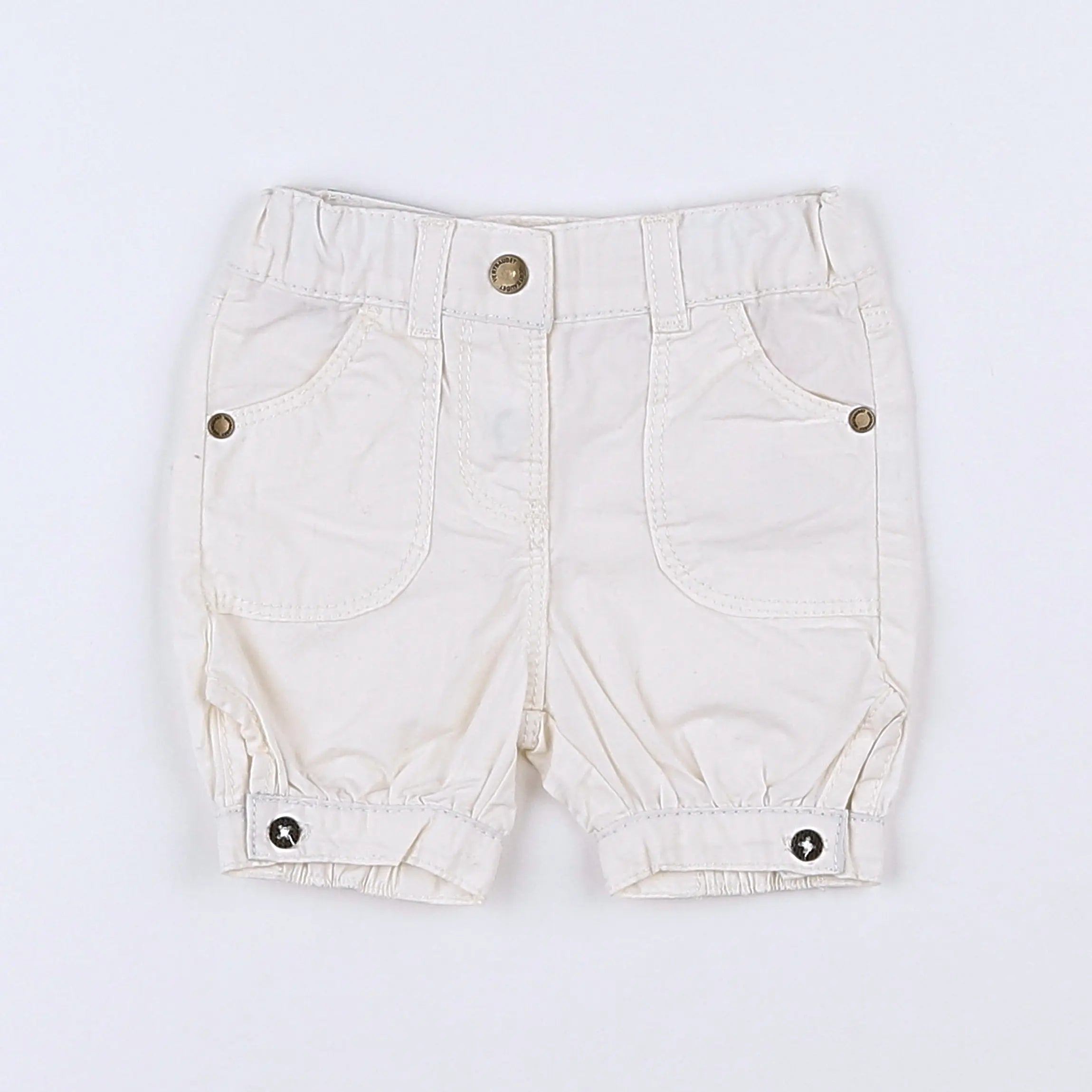 Vertbaudet - short blanc - 3 mois