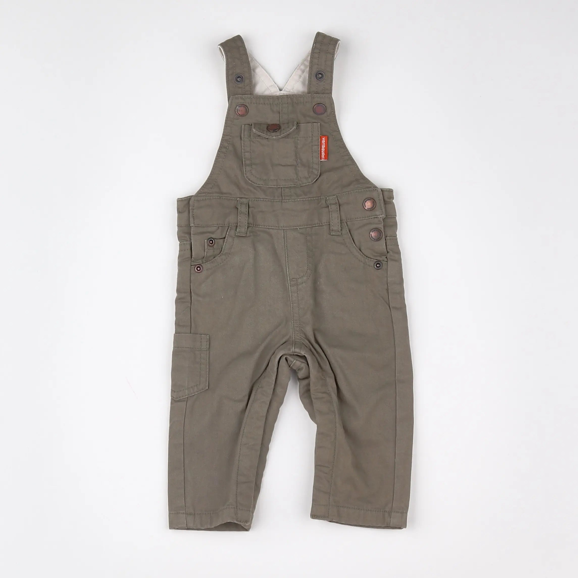 Vertbaudet - salopette vert - 3 mois