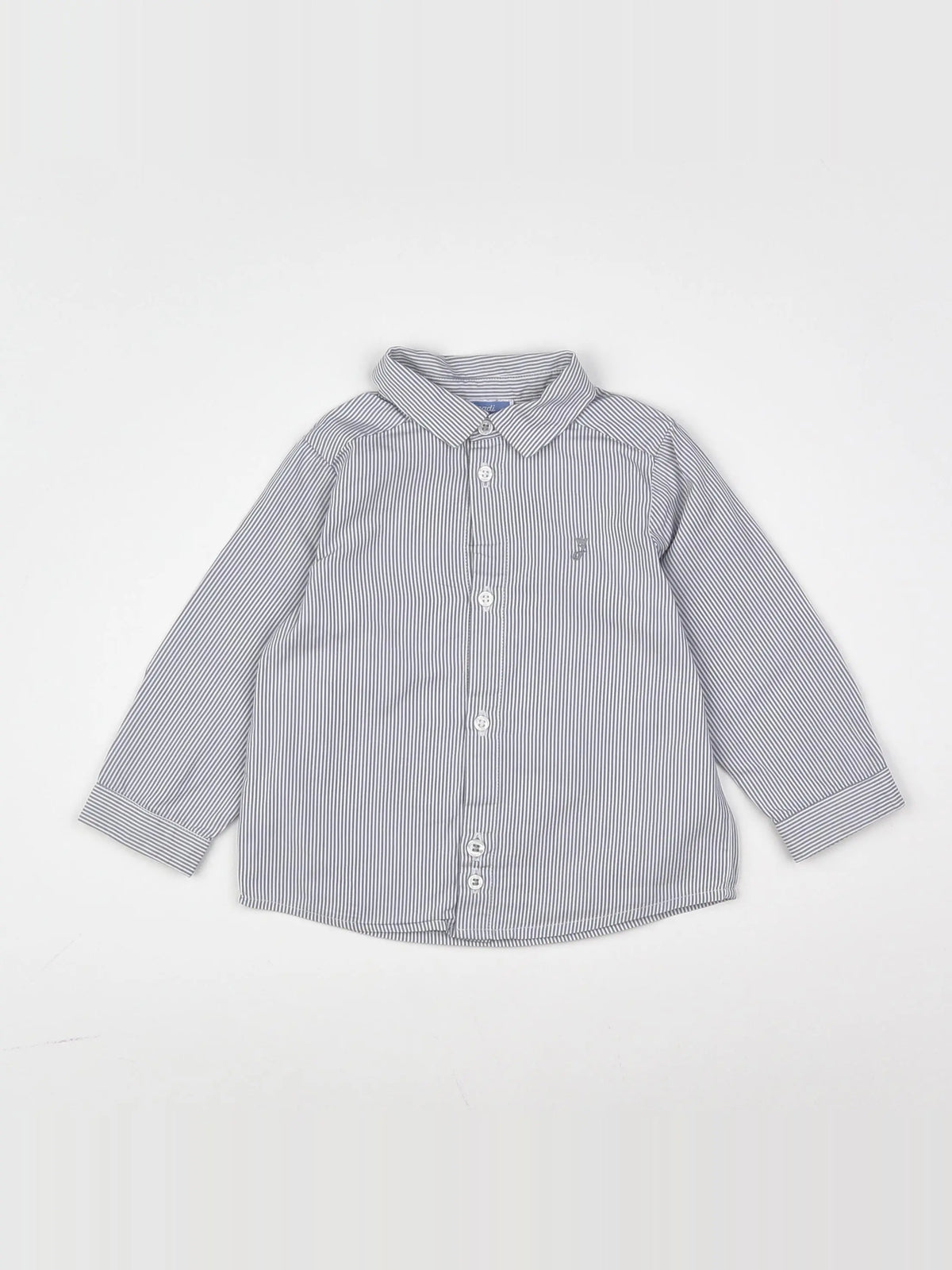 Jacadi - chemise blanc, gris - 12 mois