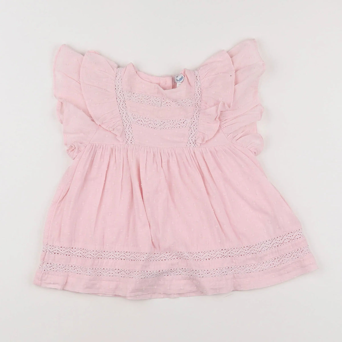 Vertbaudet - blouse rose - 9 mois