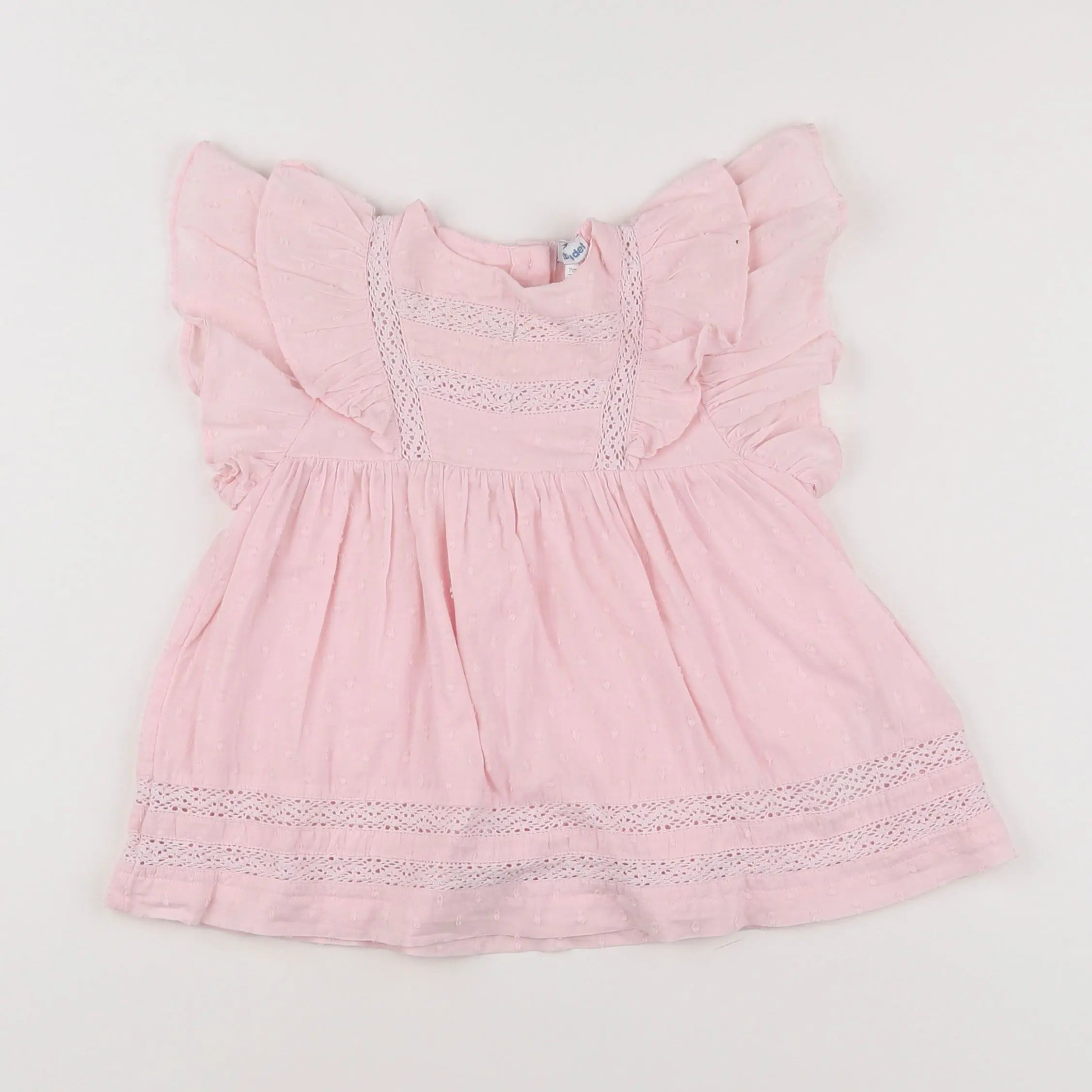 Vertbaudet - blouse rose - 9 mois