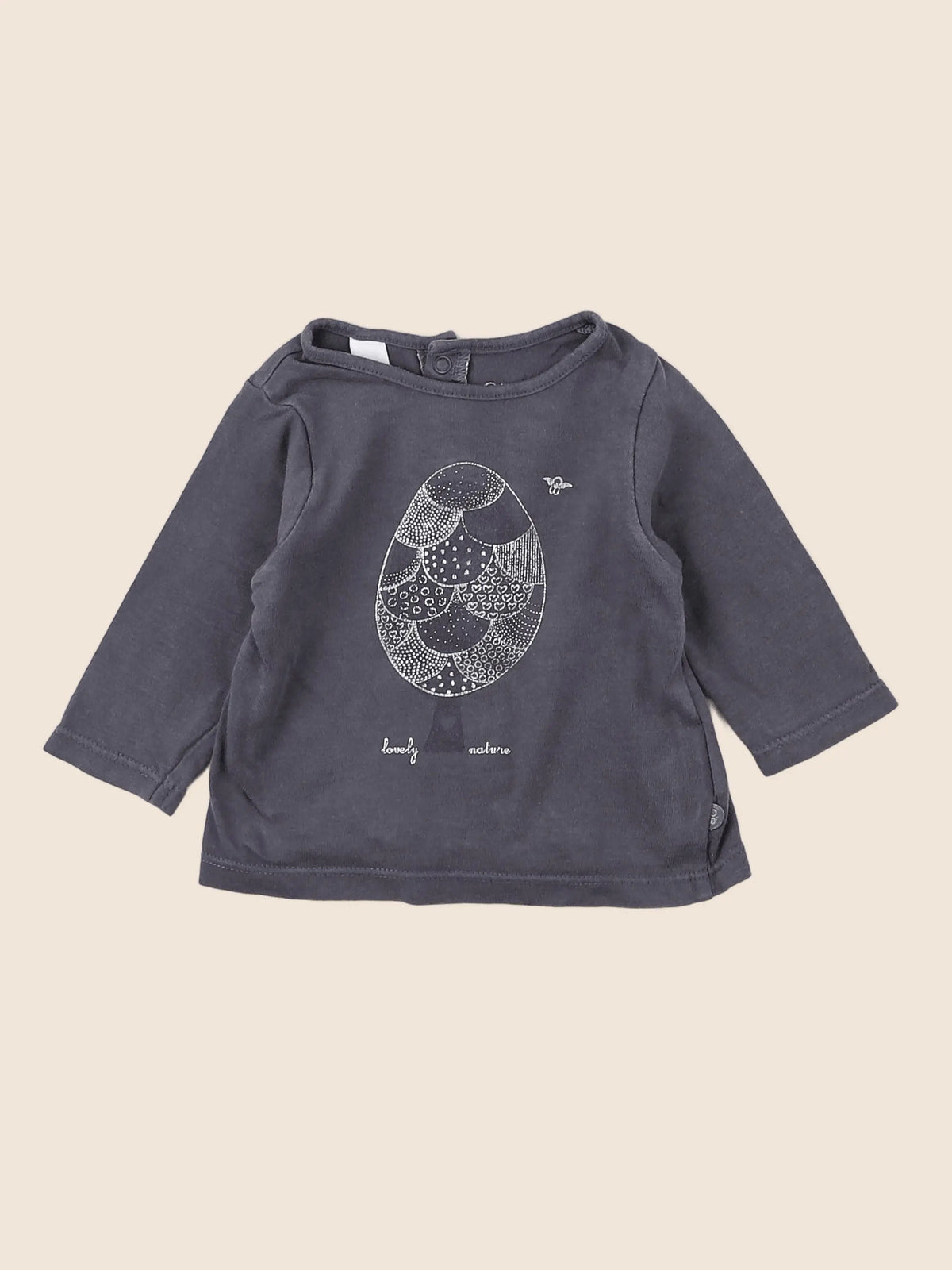 Zara - tee-shirt gris - 3 mois