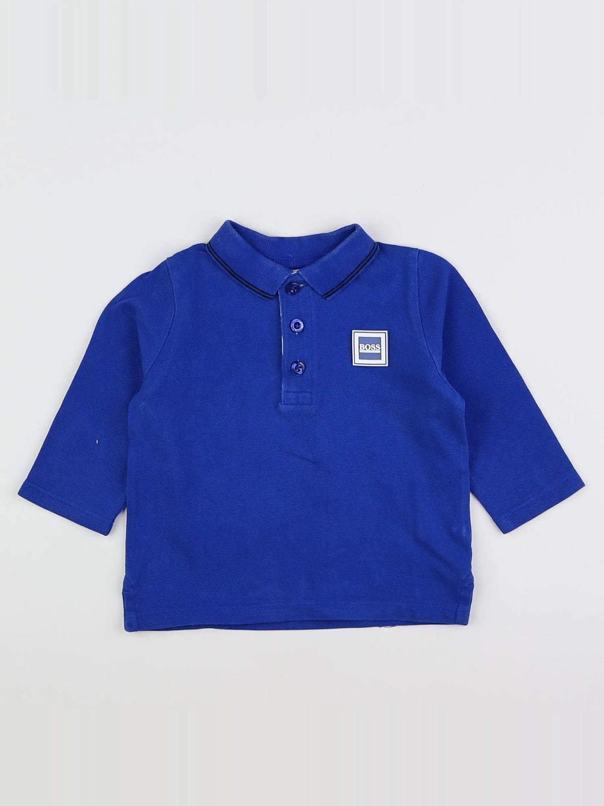 Hugo Boss - polo bleu - 12 mois
