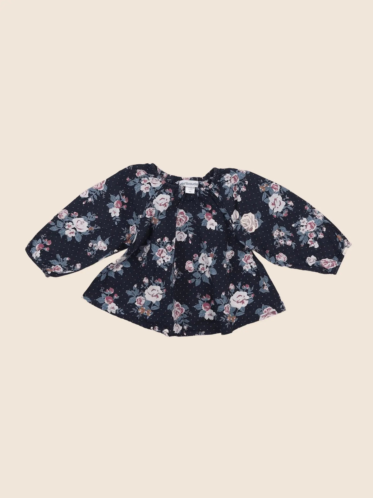 Vertbaudet - blouse bleu - 6 mois