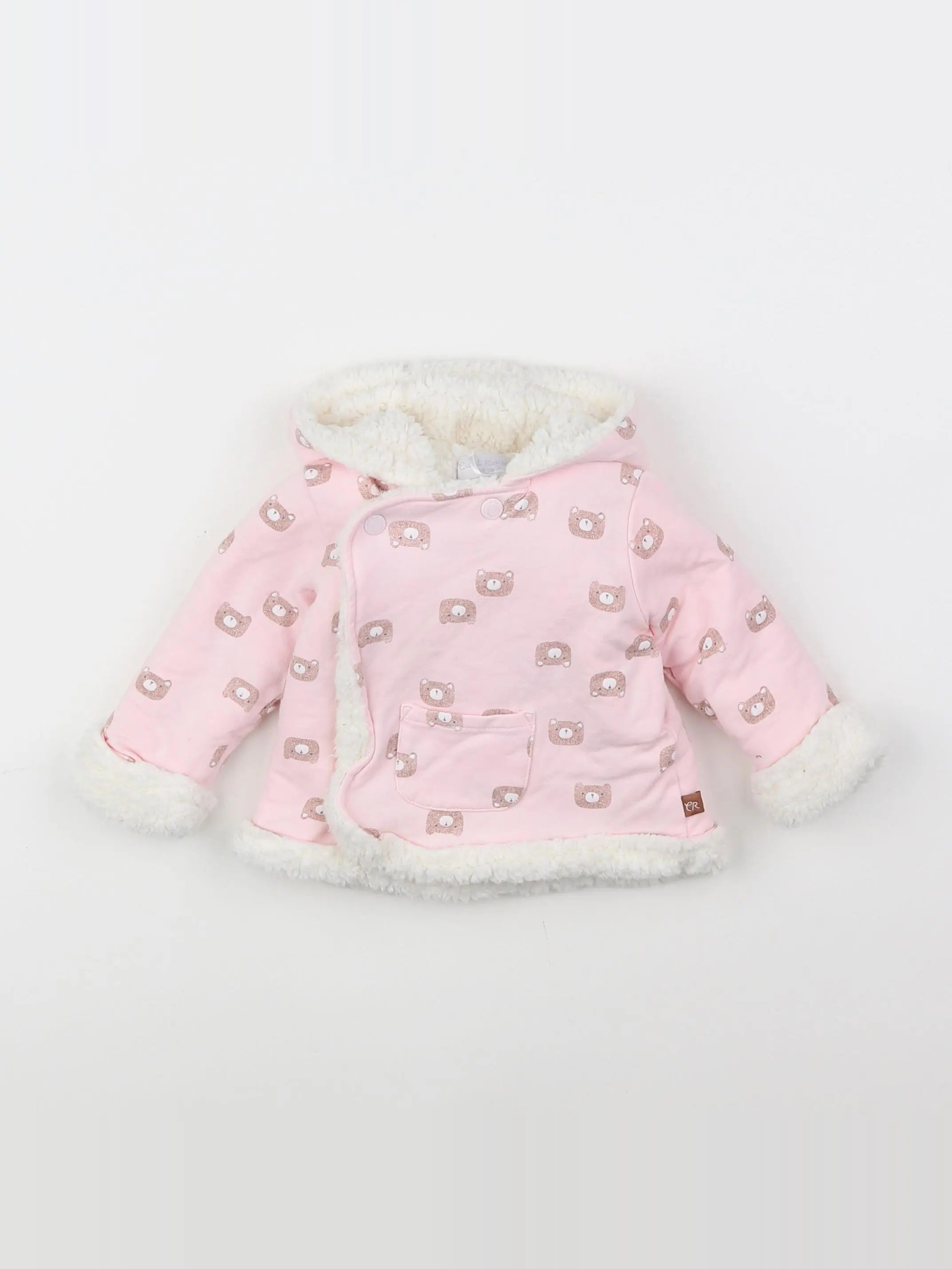 Cadet Rousselle - gilet rose - 6 mois