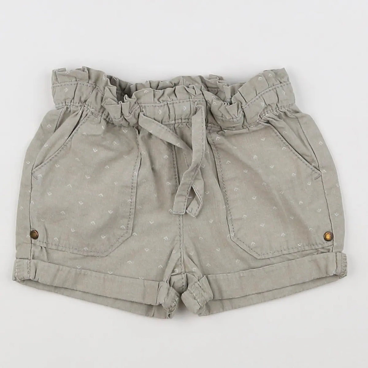 Vertbaudet - short beige - 18 mois
