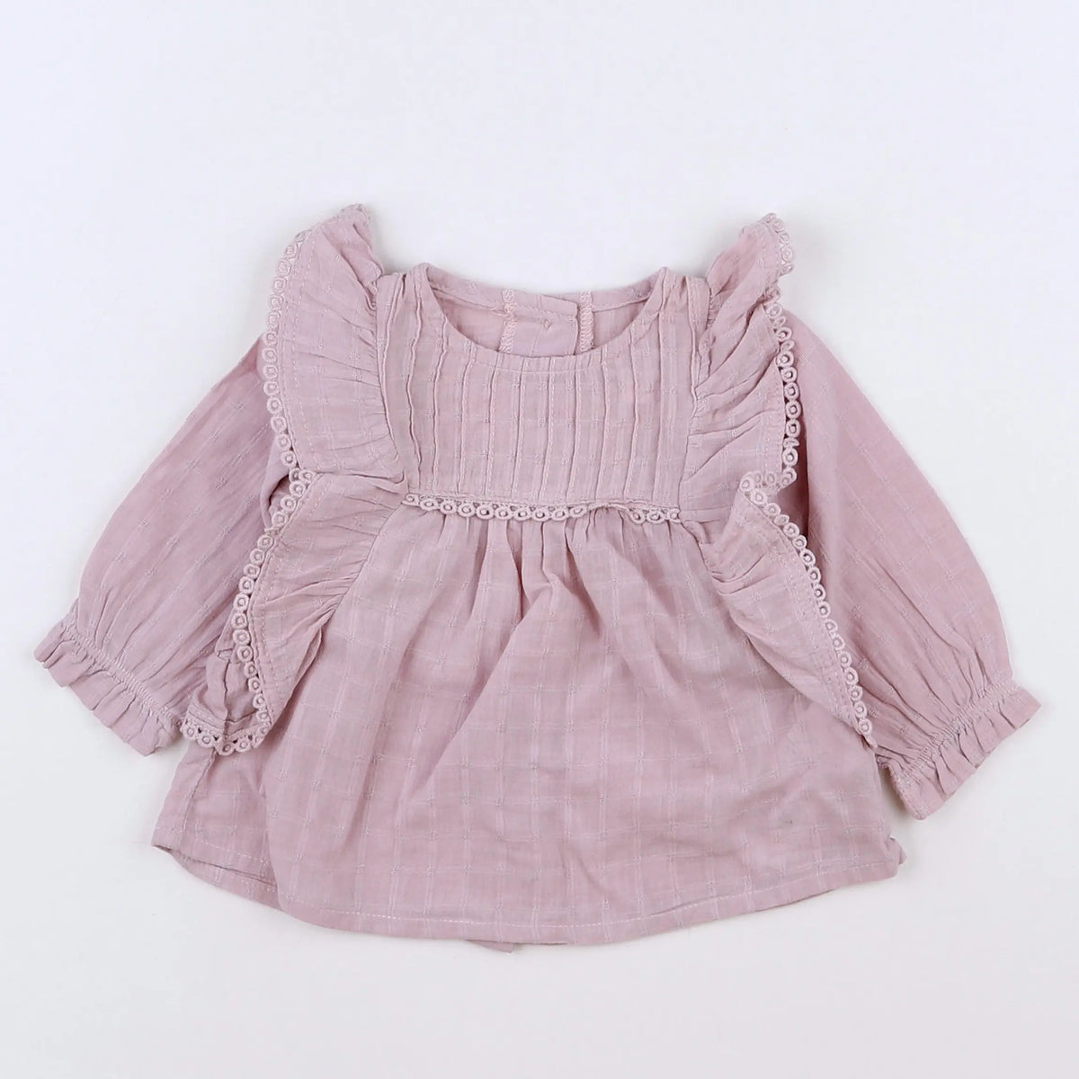 Vertbaudet - blouse rose - 3 mois