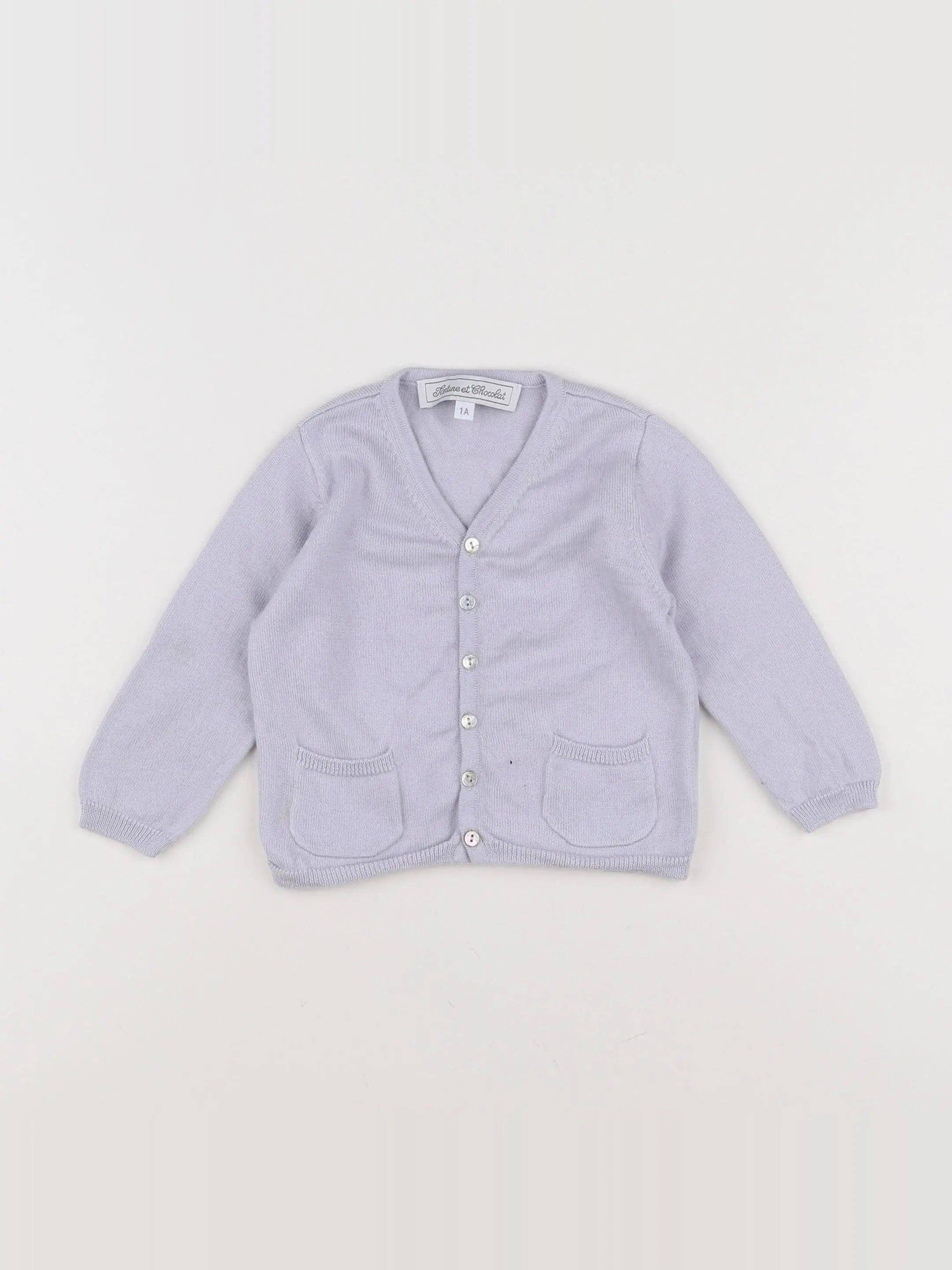 Tartine & Chocolat - gilet gris - 12 mois