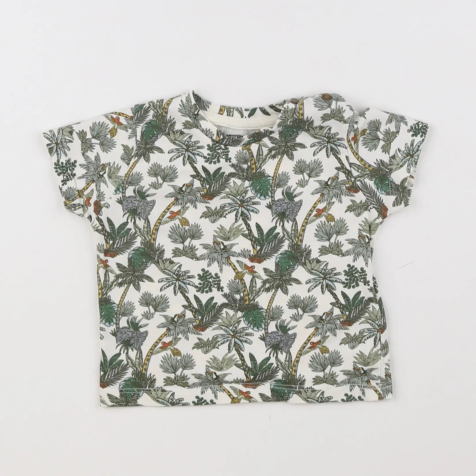 Vertbaudet - tee-shirt multicolore - 6 mois