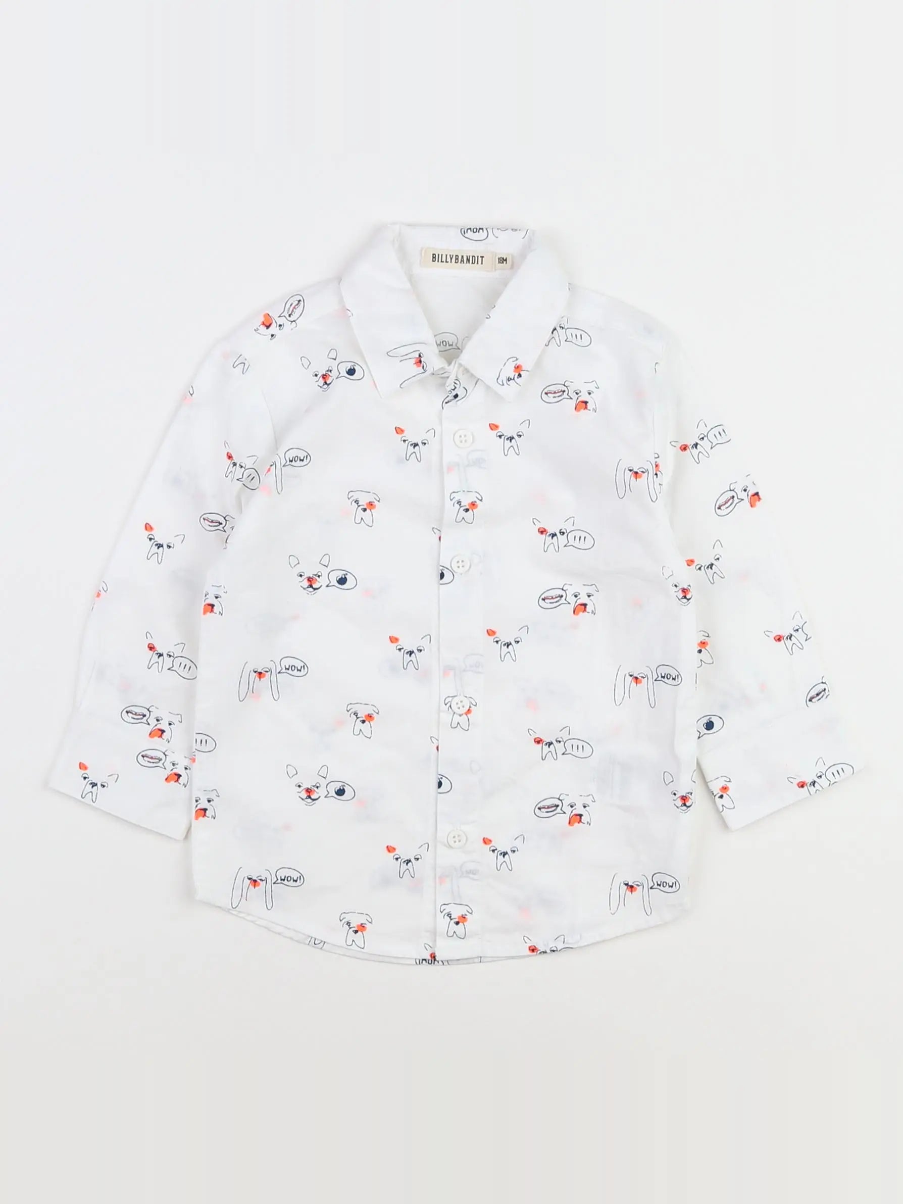 Billy Bandit - chemise blanc - 18 mois