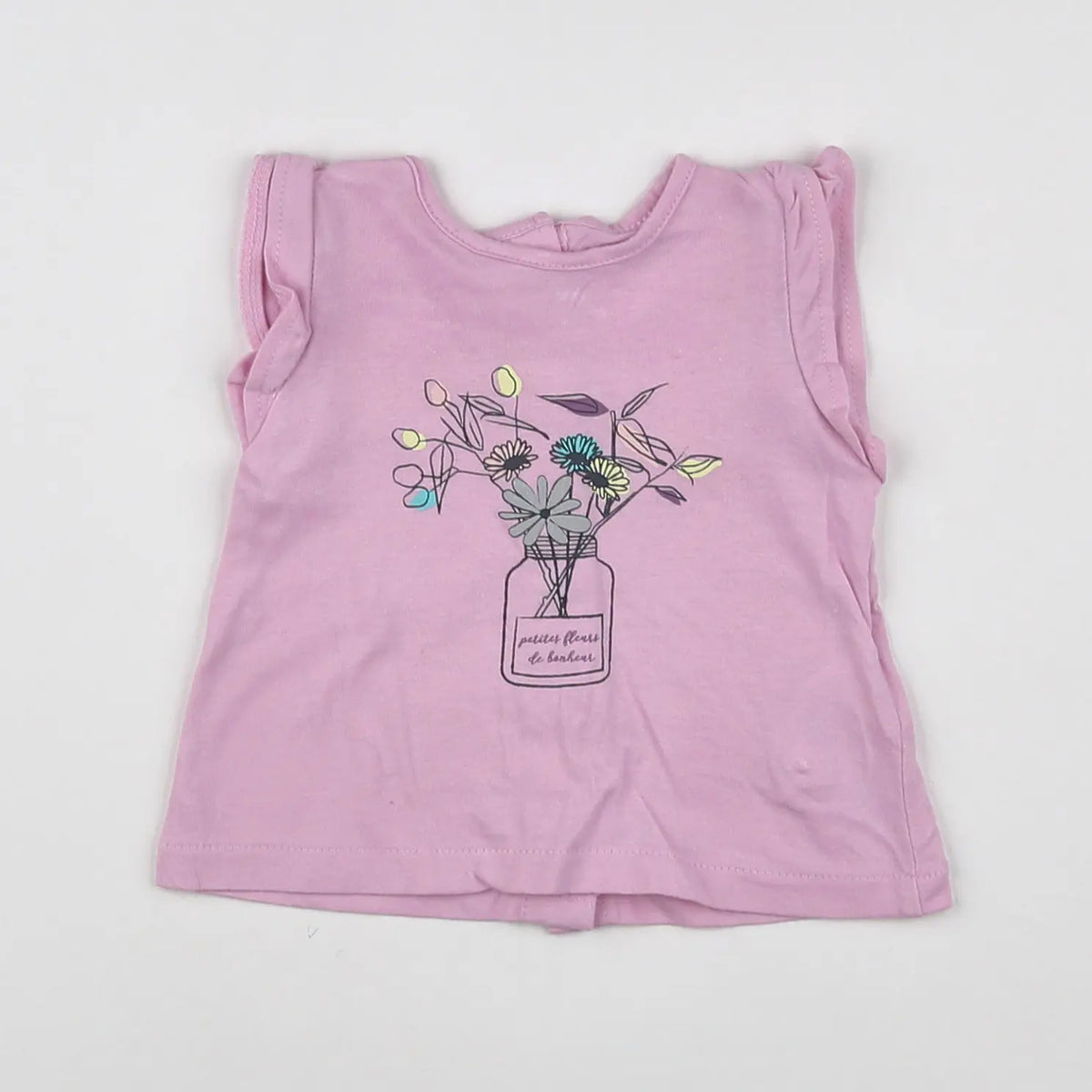 Vertbaudet - tee-shirt violet - 3 mois