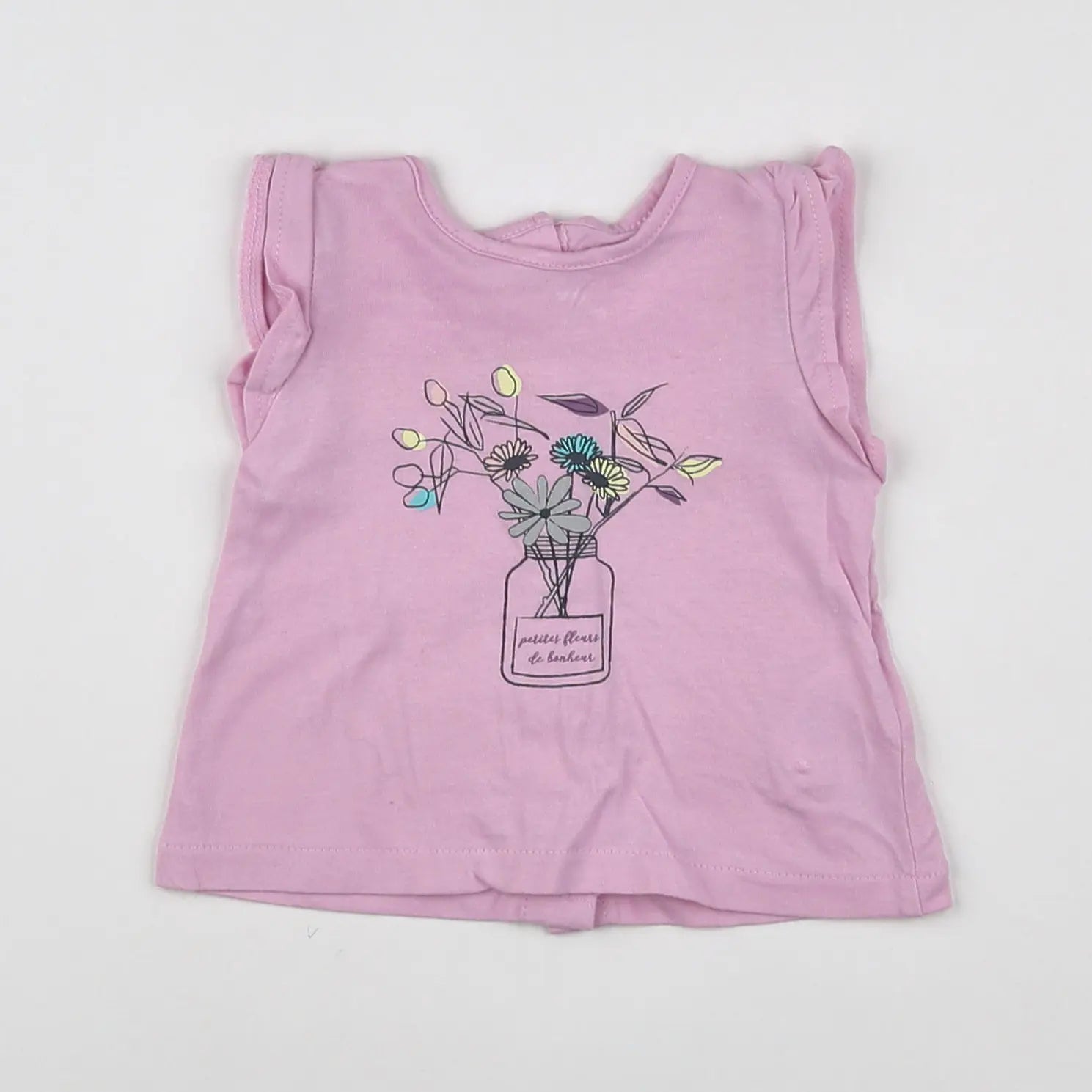 Vertbaudet - tee-shirt violet - 3 mois