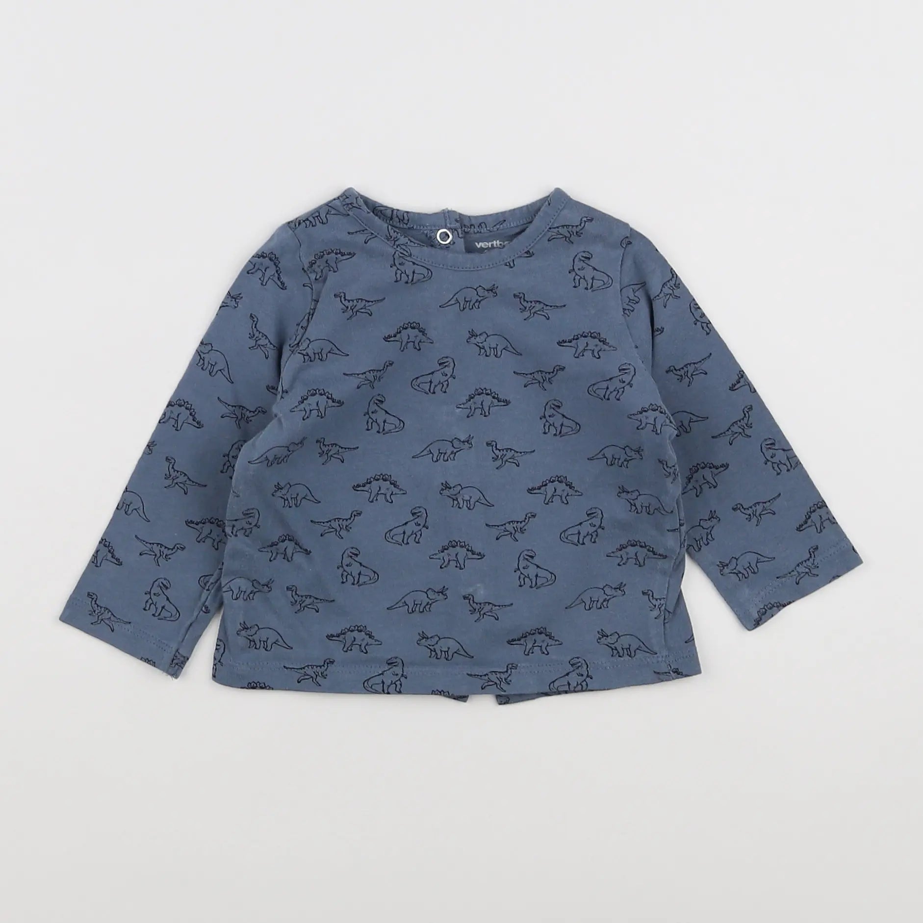 Vertbaudet - tee-shirt bleu - 6 mois