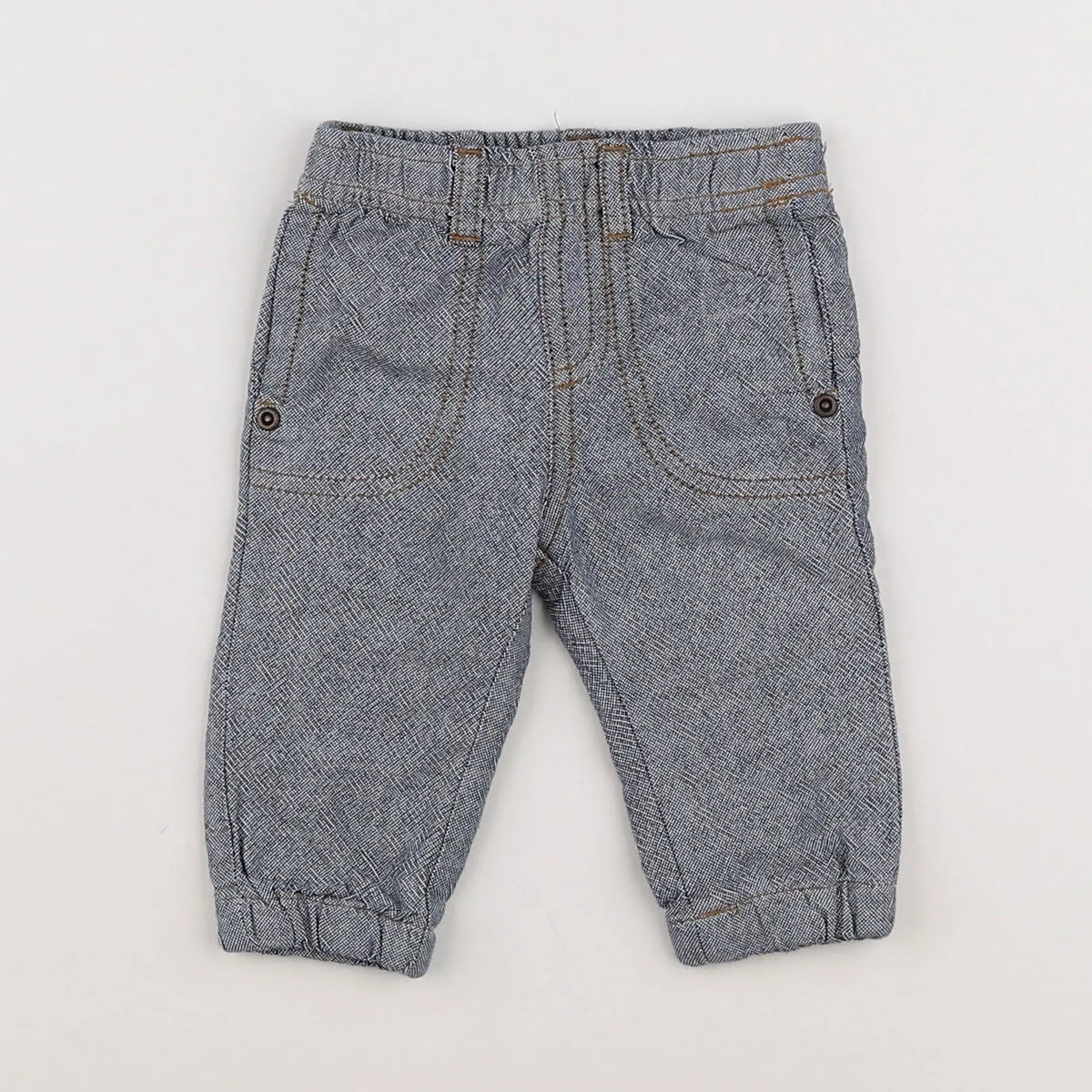 Vertbaudet - pantalon bleu - 3 mois