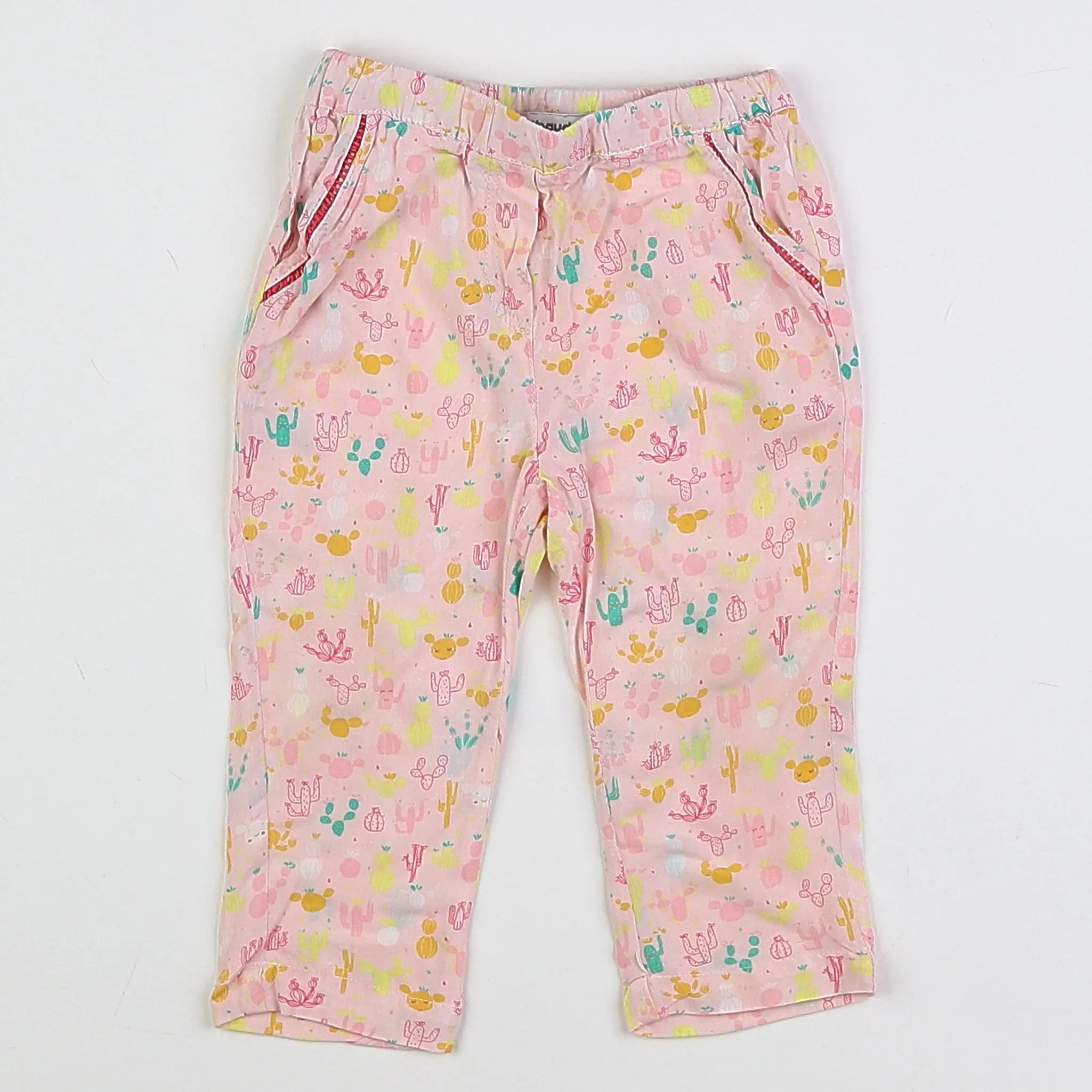 Vertbaudet - pantalon rose - 12 mois