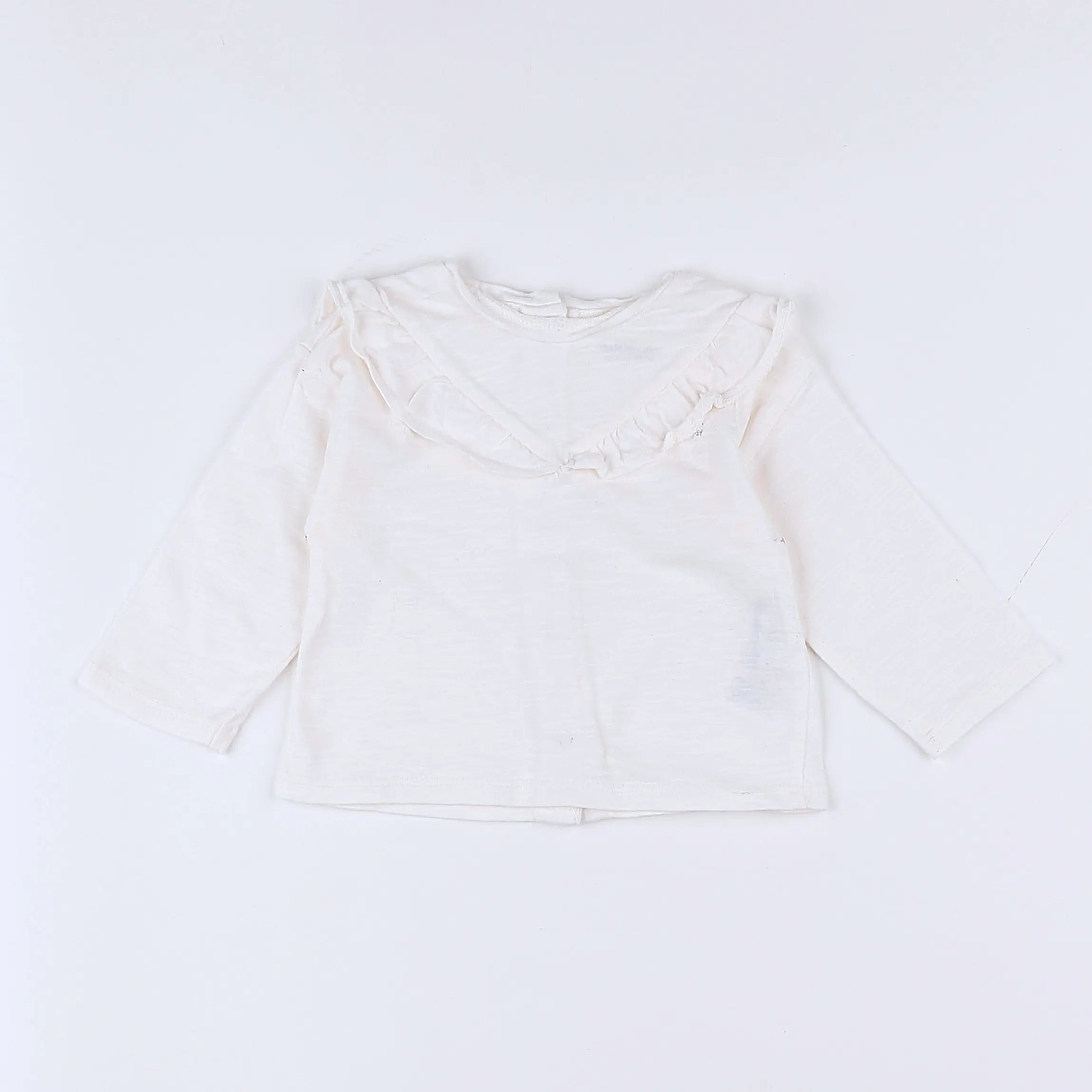 Vertbaudet - tee-shirt blanc - 3 mois