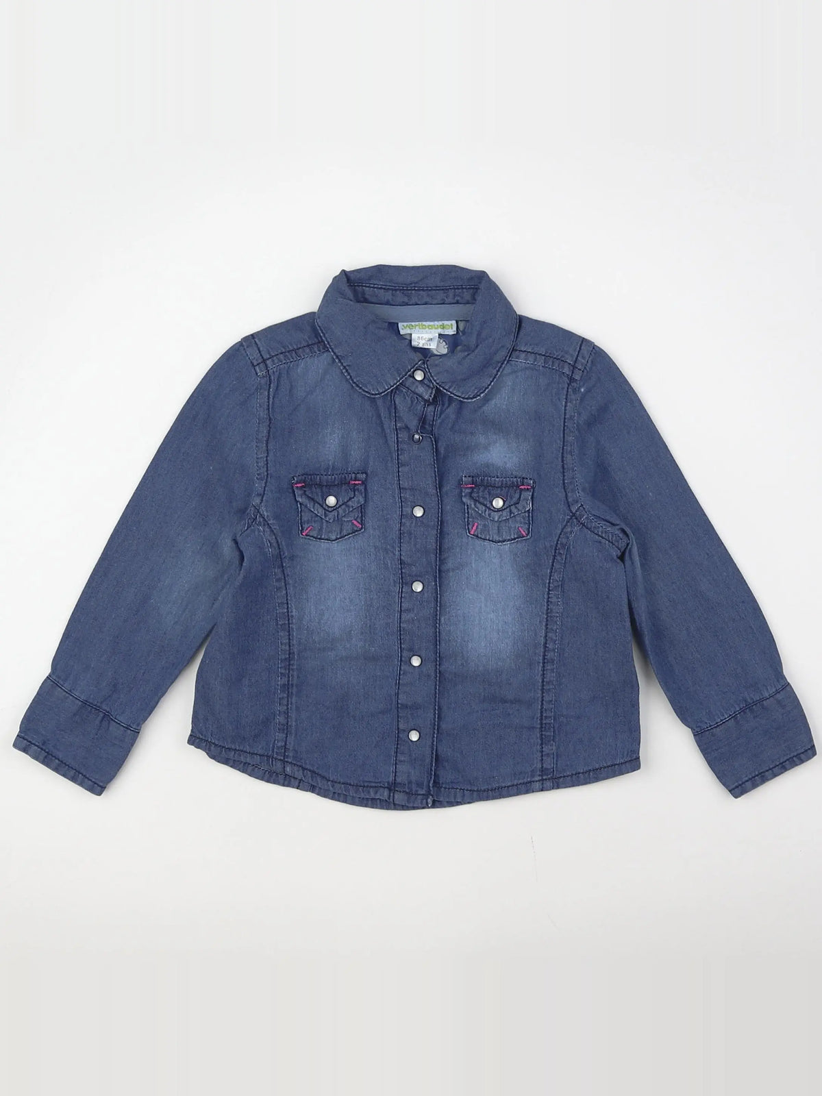 Vertbaudet - chemise bleu - 2 ans