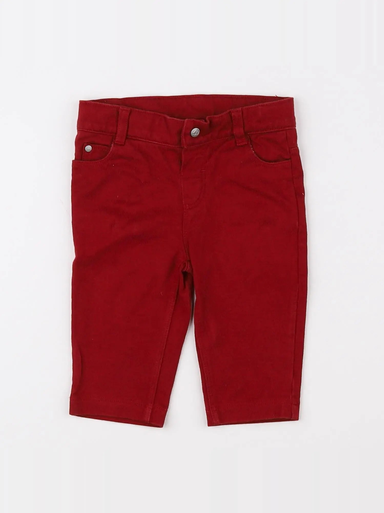 Petit Bateau - pantalon rouge - 3 mois