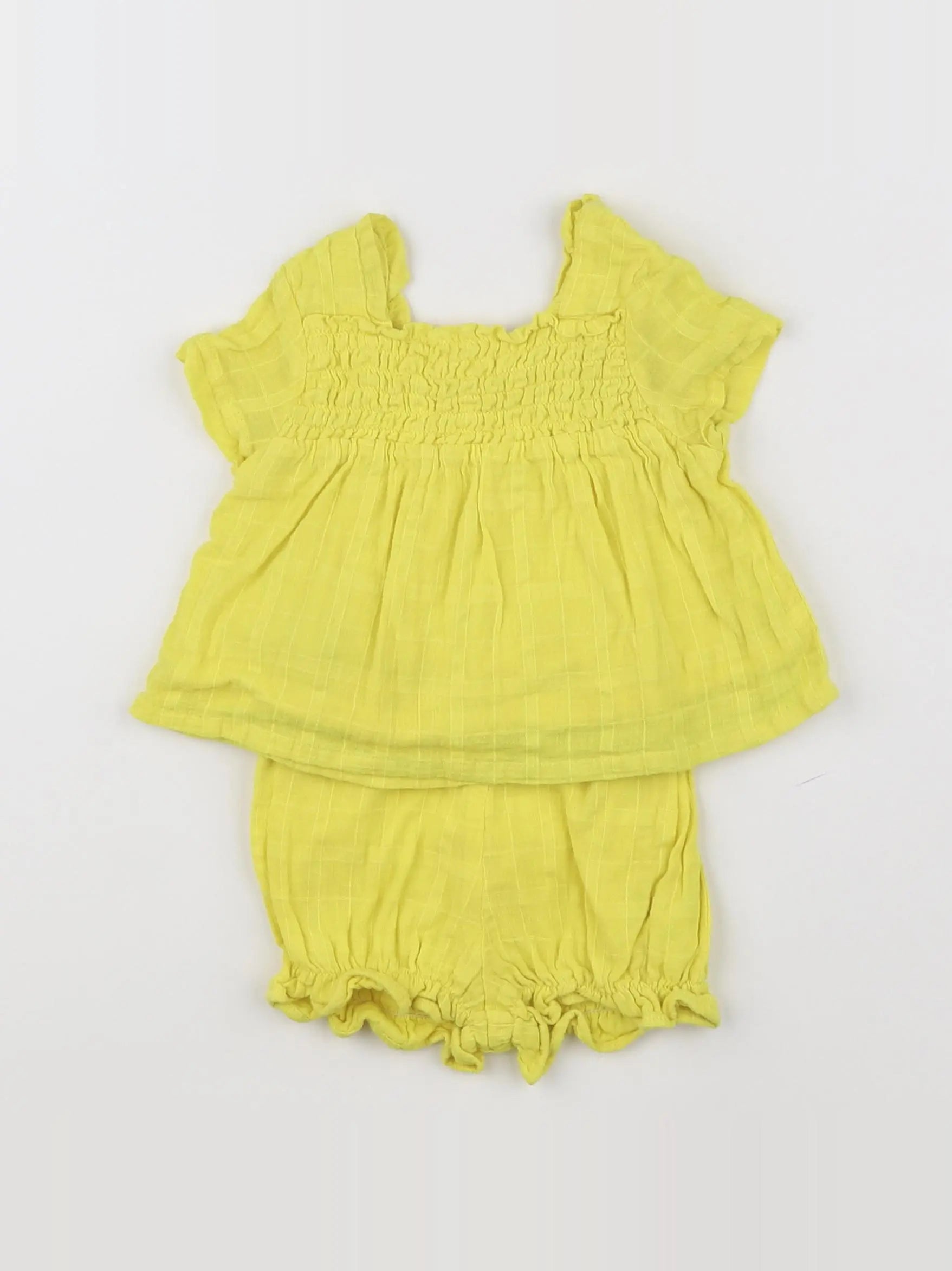Gocco - ensemble jaune - 6/9 mois