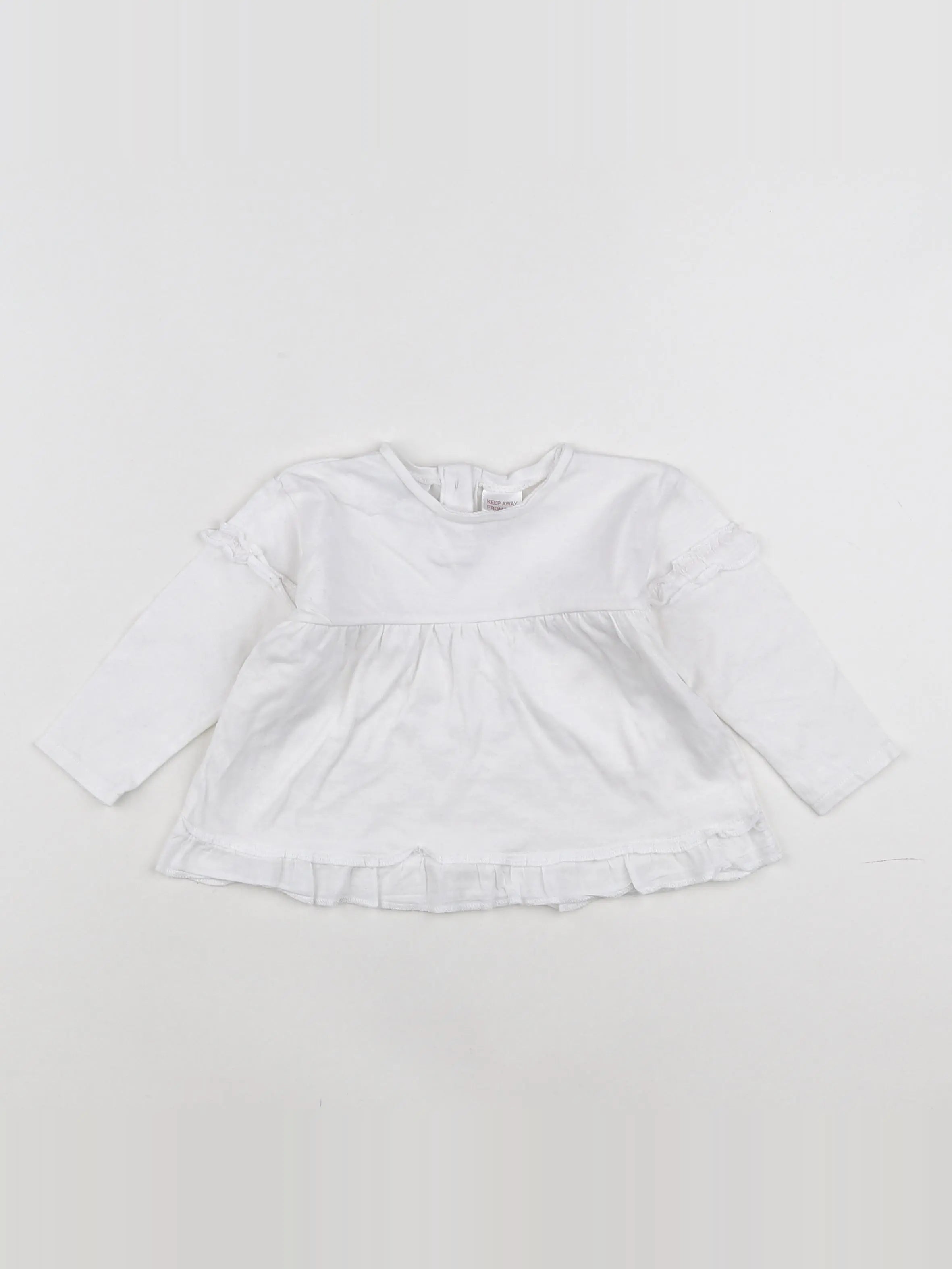 Zara - tee-shirt Blanc - 3/6 mois