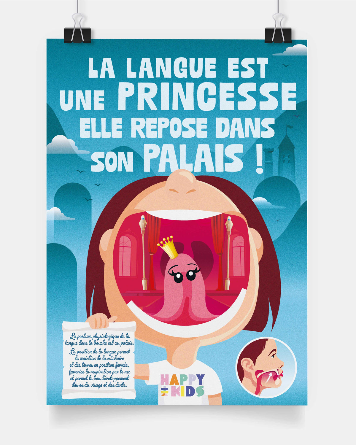 Affiche la langue princesse La Tribu Happy Kids