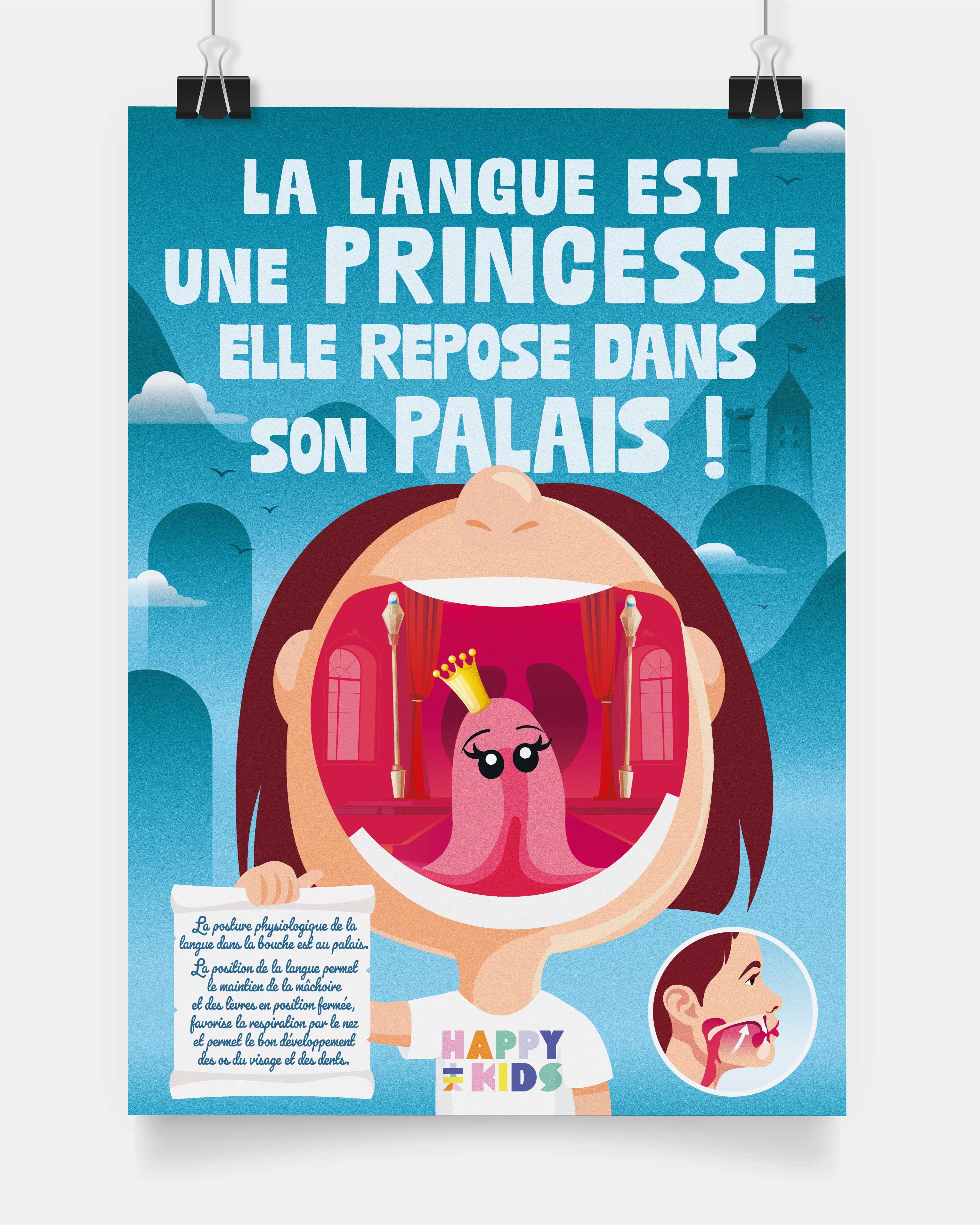 Affiche la langue princesse La Tribu Happy Kids