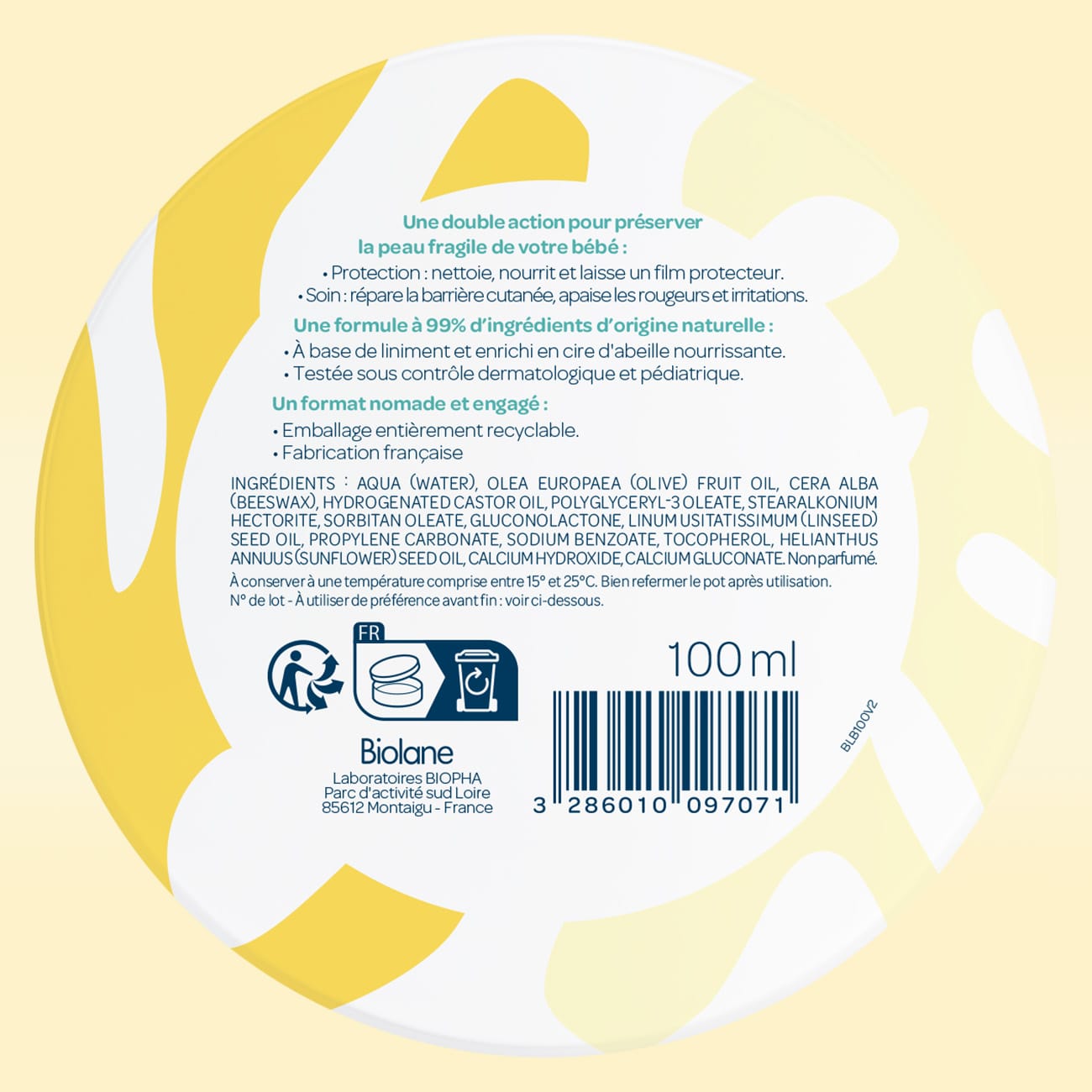 Baume de change au liniment - 100ml
