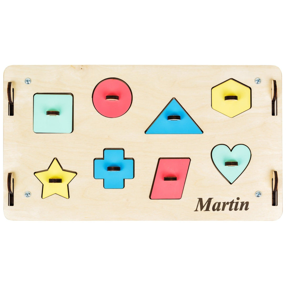 Busy board Maisonnette éducative en bois - natura