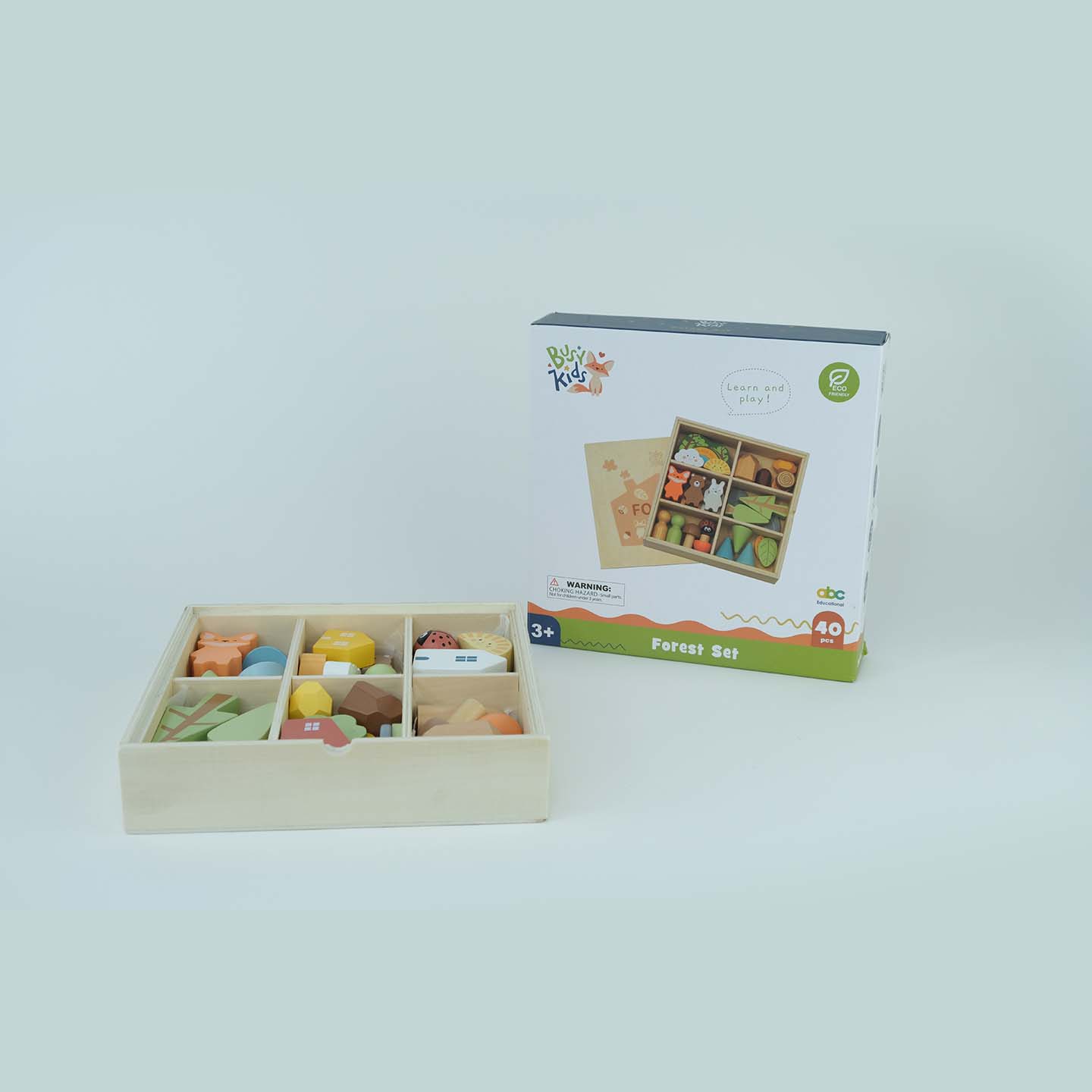 Set de figurines en bois Montessori "La Forêt"