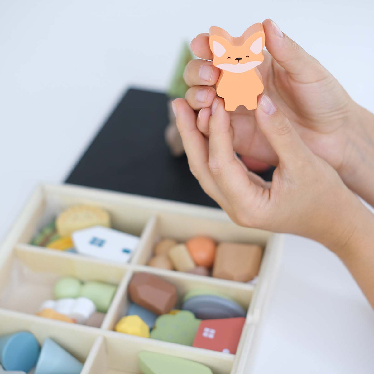 Set de figurines en bois Montessori "La Forêt"