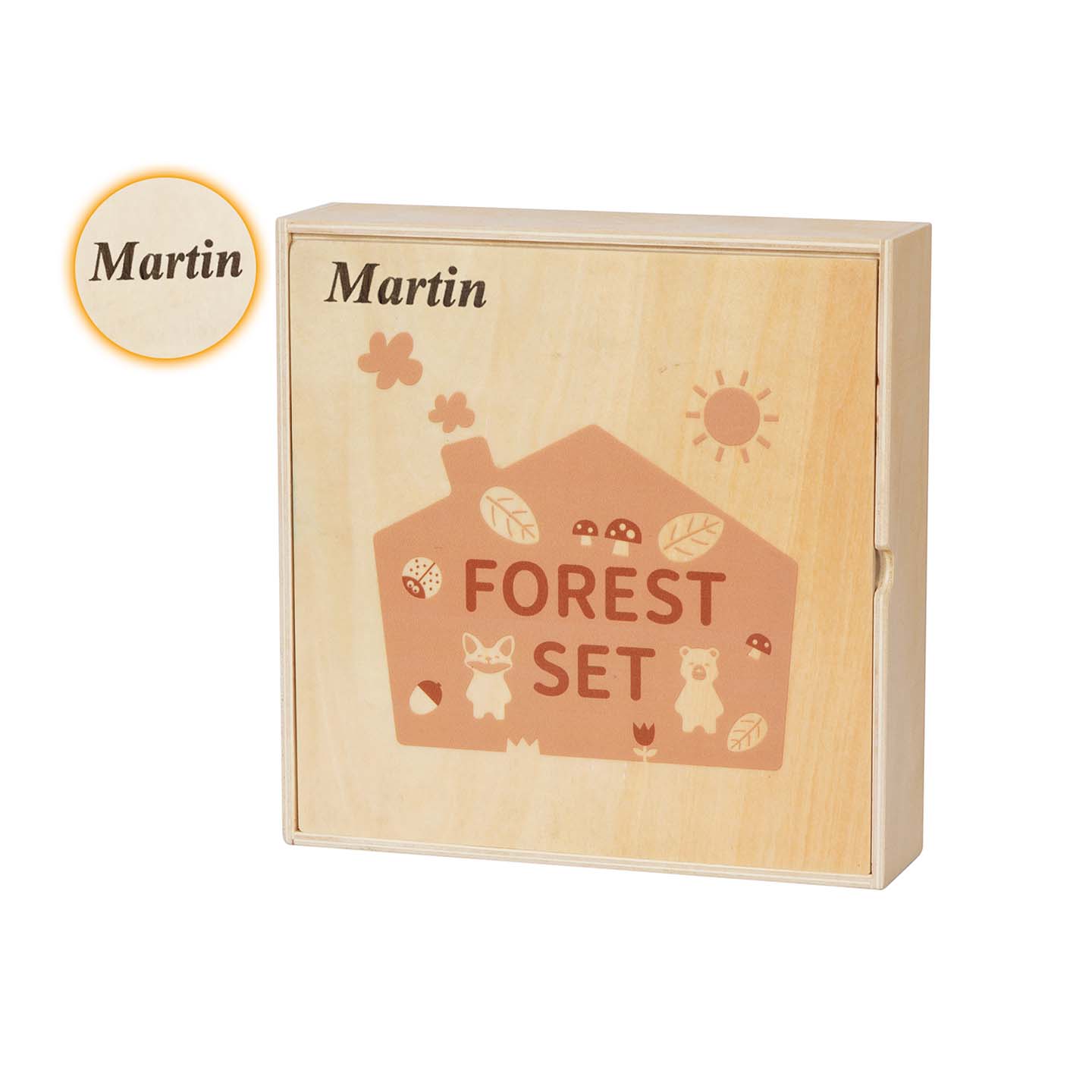 Set de figurines en bois Montessori "La Forêt"
