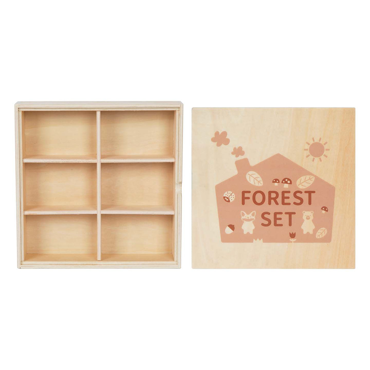 Set de figurines en bois Montessori "La Forêt"