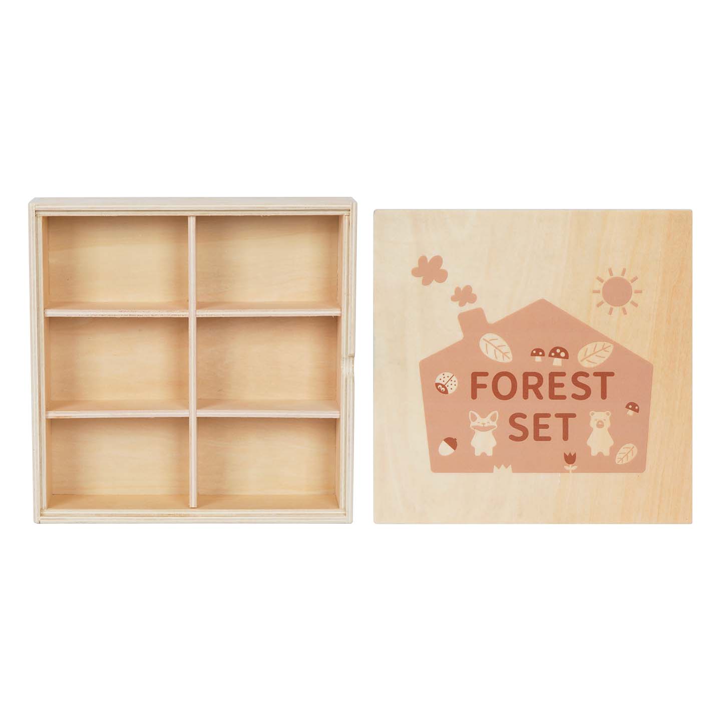 Set de figurines en bois Montessori "La Forêt"
