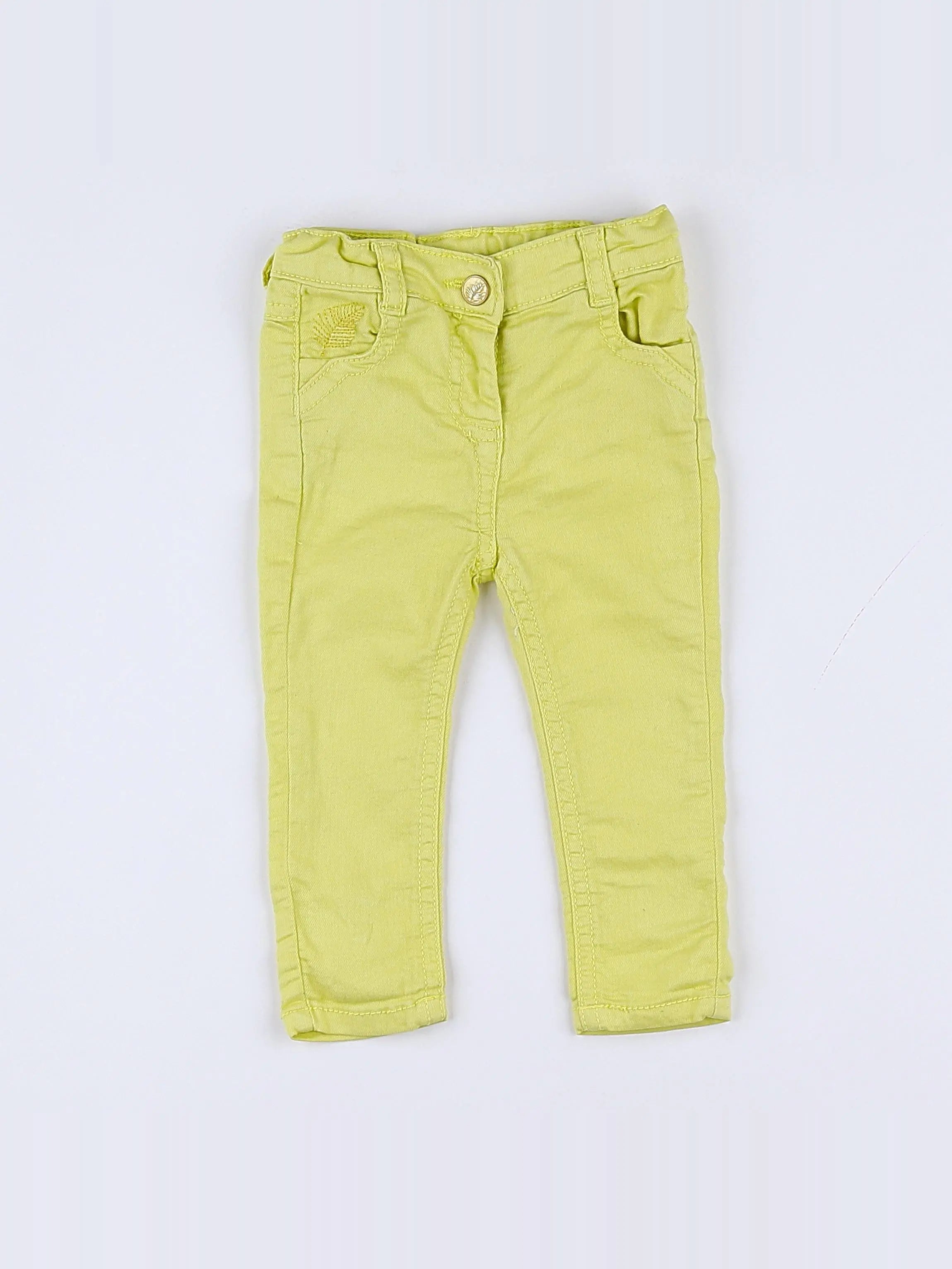 Tape à l'oeil - pantalon jaune - 6 mois