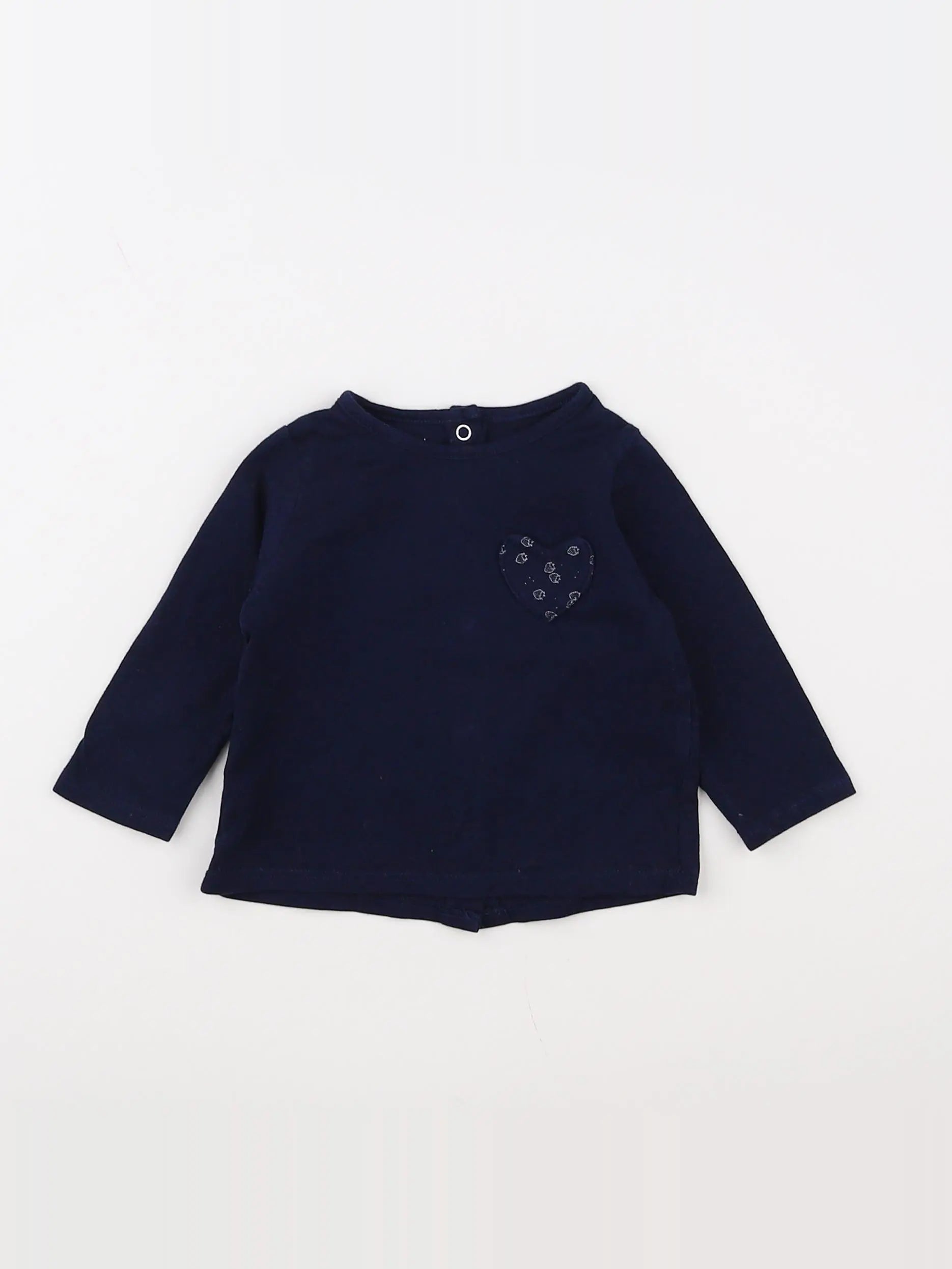 Vertbaudet - tee-shirt bleu - 3 mois