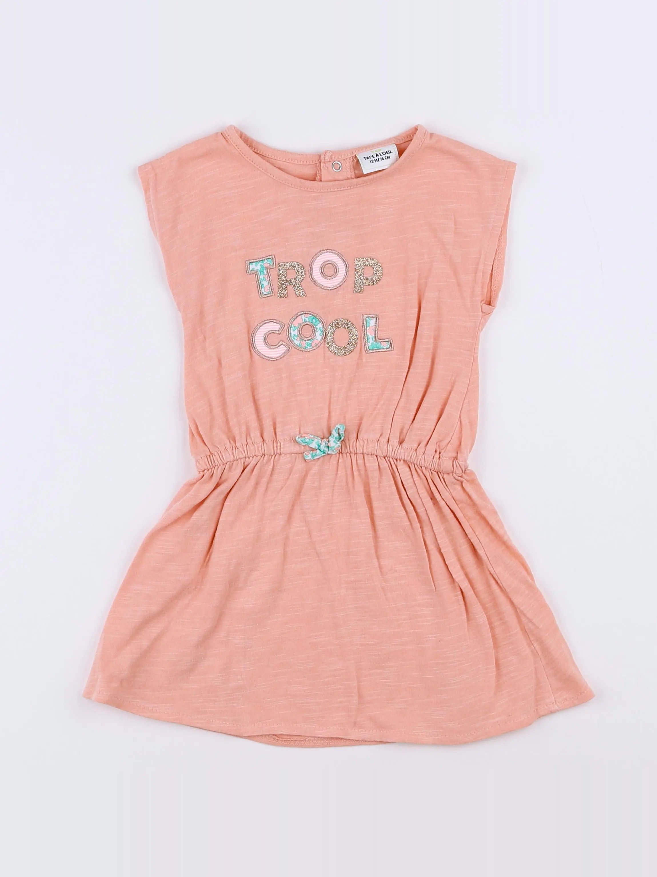 Tape à l'oeil - robe rose - 12 mois