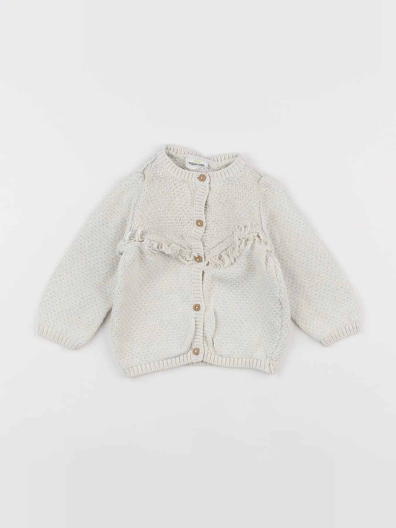 Tape à l'oeil - gilet blanc - 6 mois
