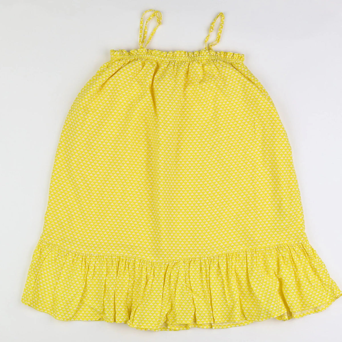 Vertbaudet - robe blanc, jaune - 8 ans