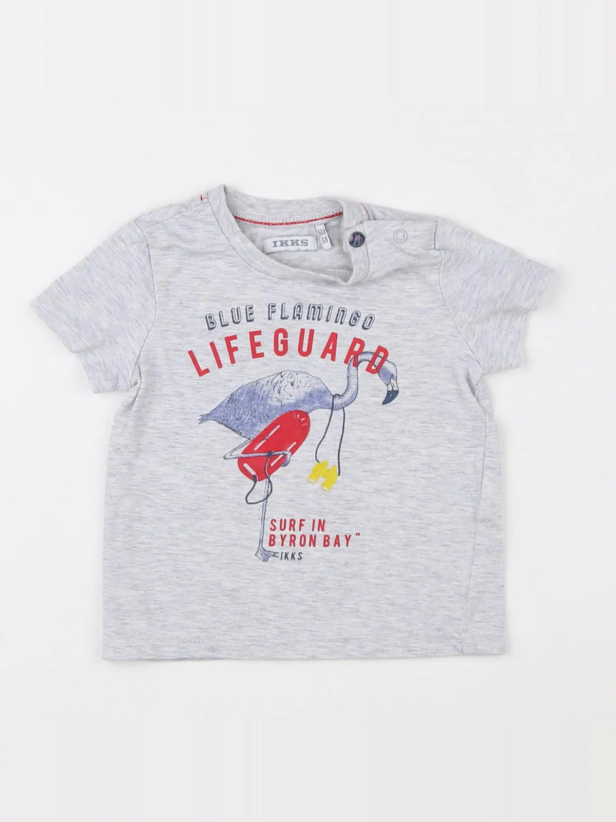 IKKS - tee-shirt gris - 6 mois