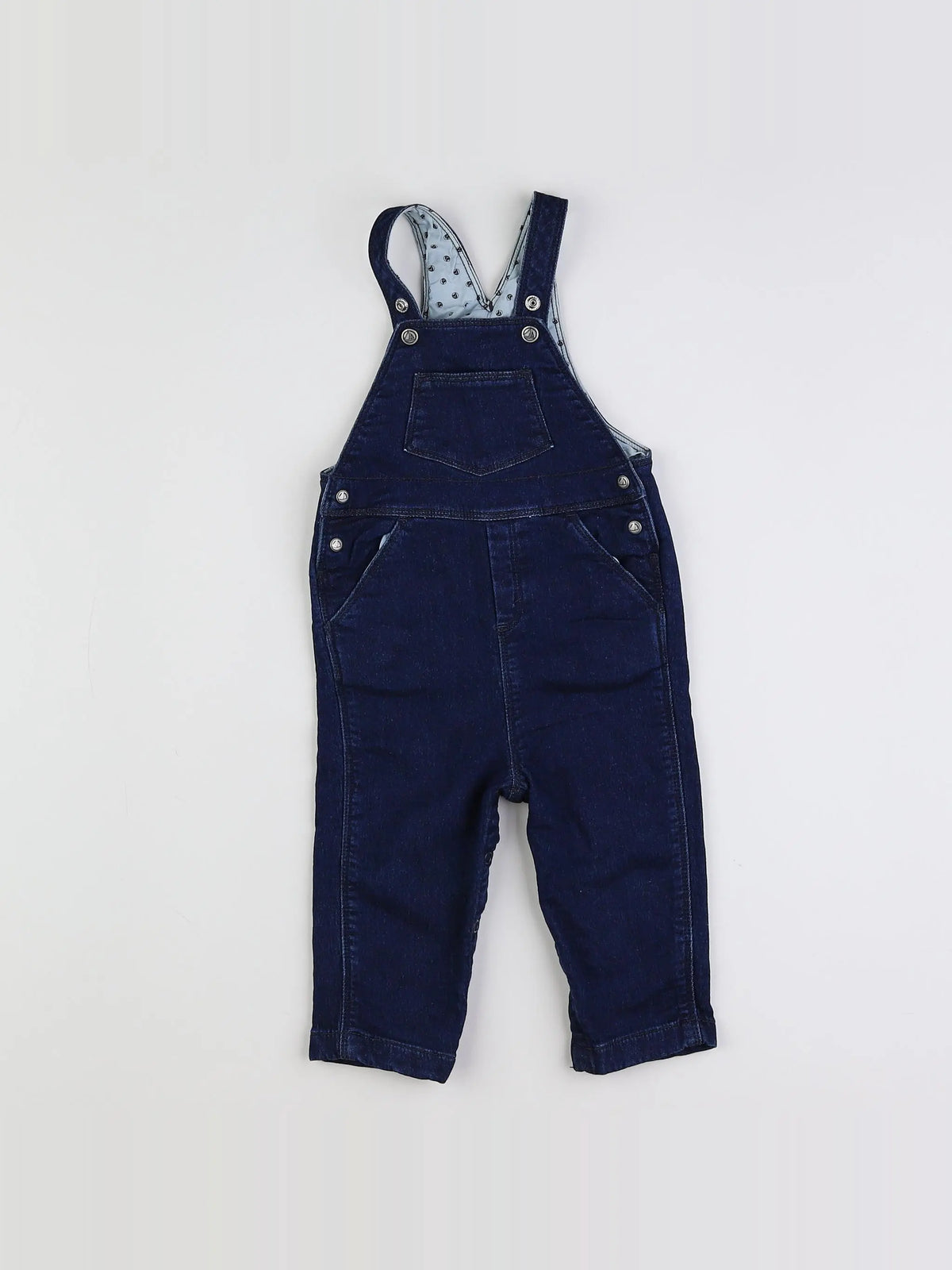 Petit Bateau - salopette bleu - 12 mois