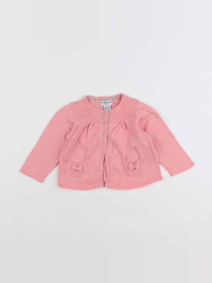 Cyrillus - gilet rose - 3 mois