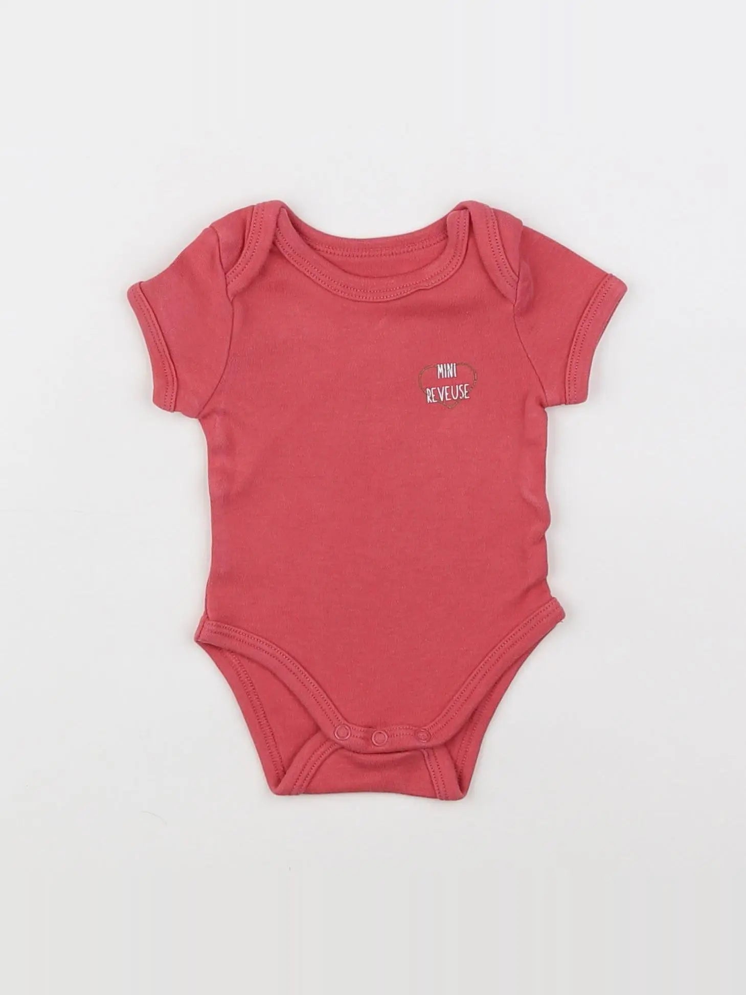 Vertbaudet - body rose - 1 mois