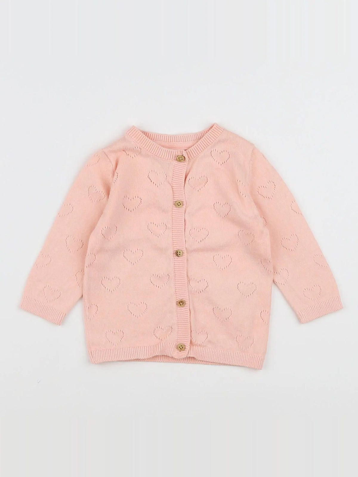 Vertbaudet - gilet rose - 6 mois
