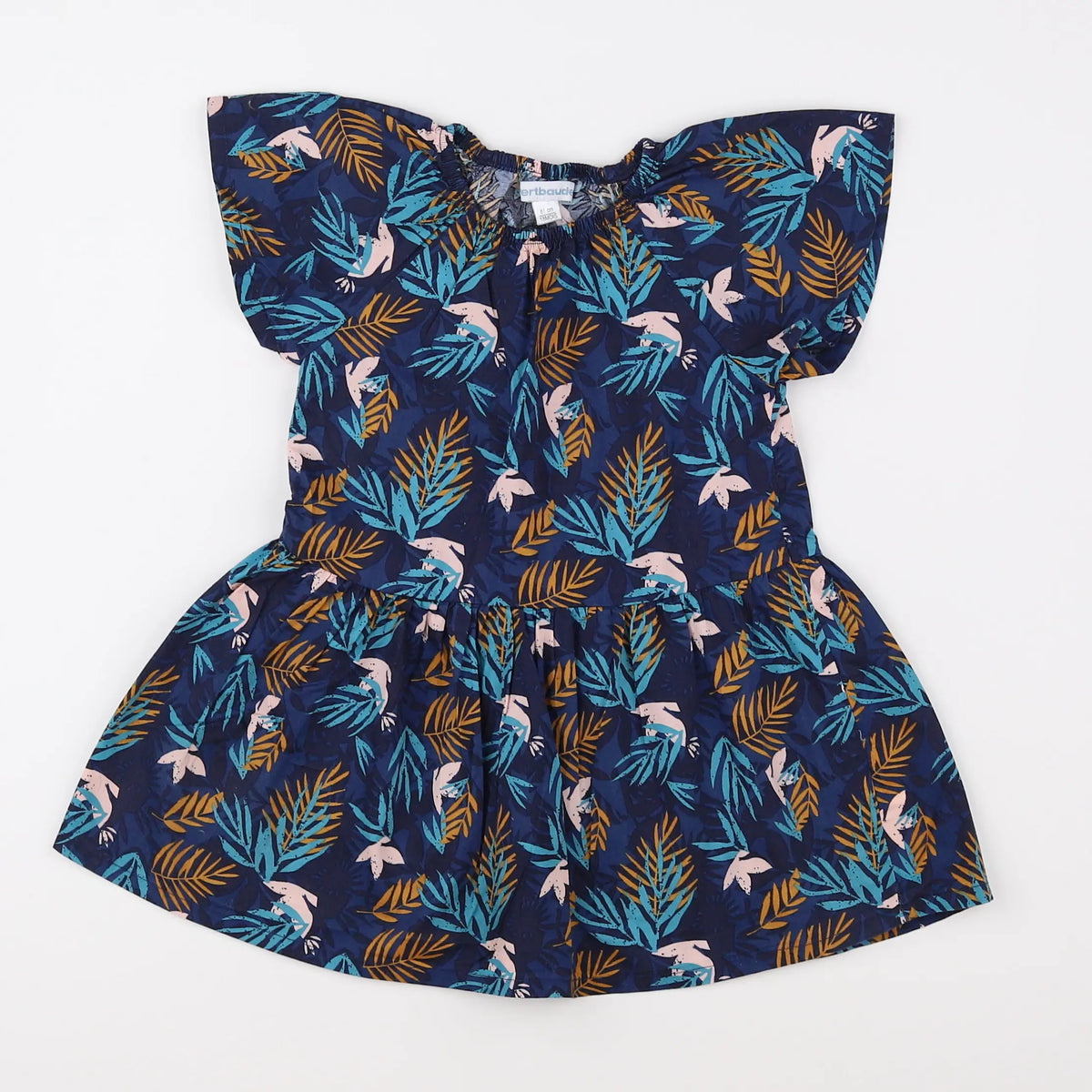 Vertbaudet - robe bleu - 18 mois