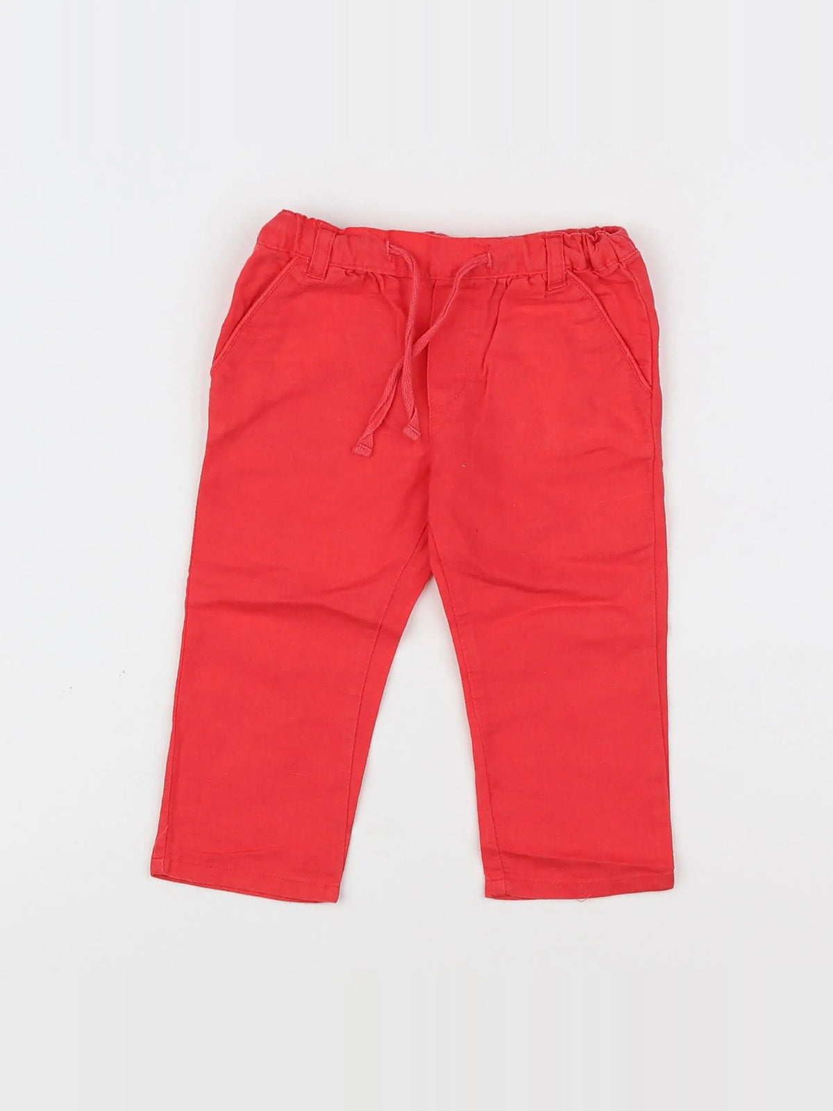 Boutchou - pantalon rouge - 9 mois