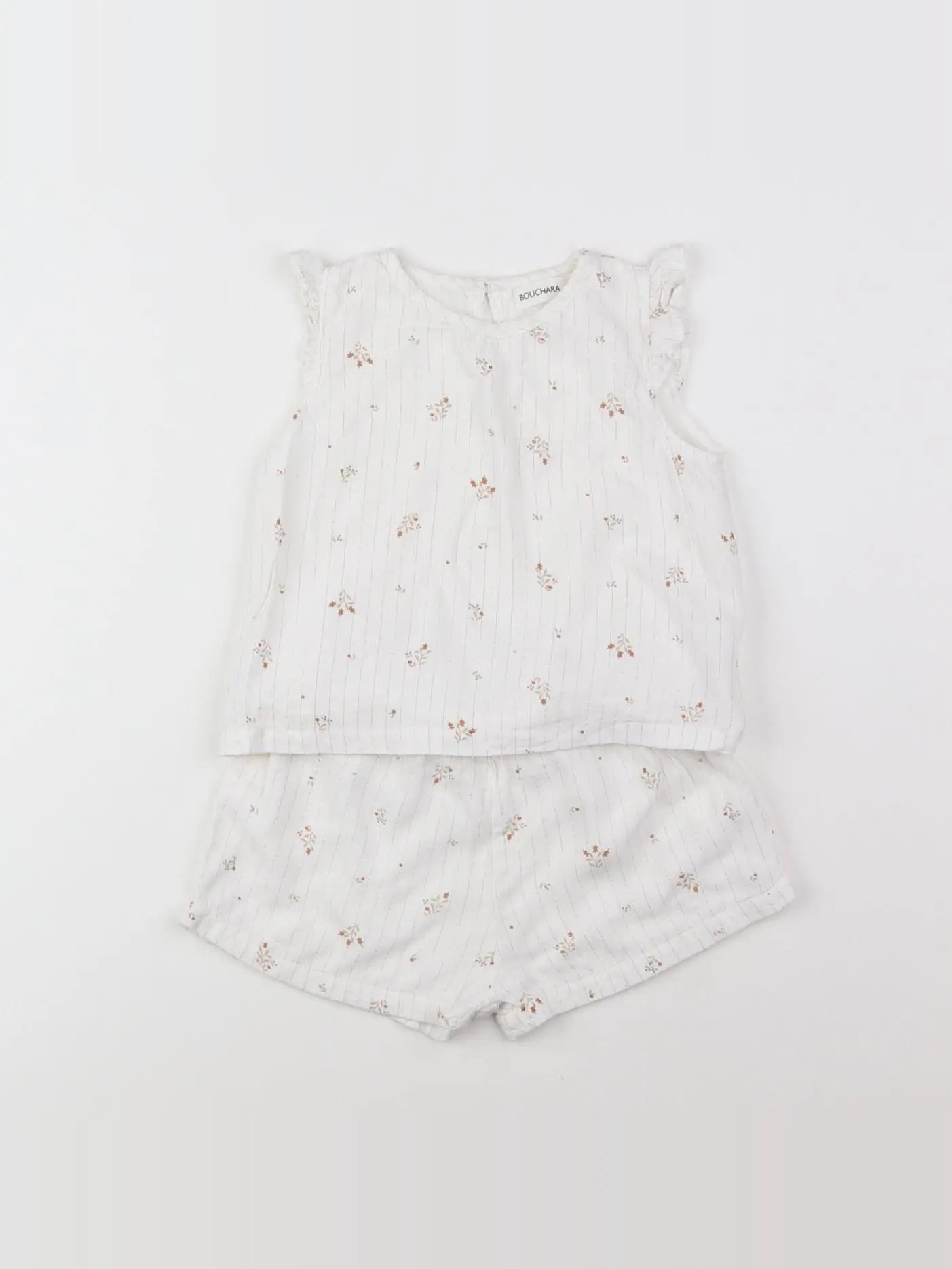 Bouchara - ensemble or, blanc - 12 mois